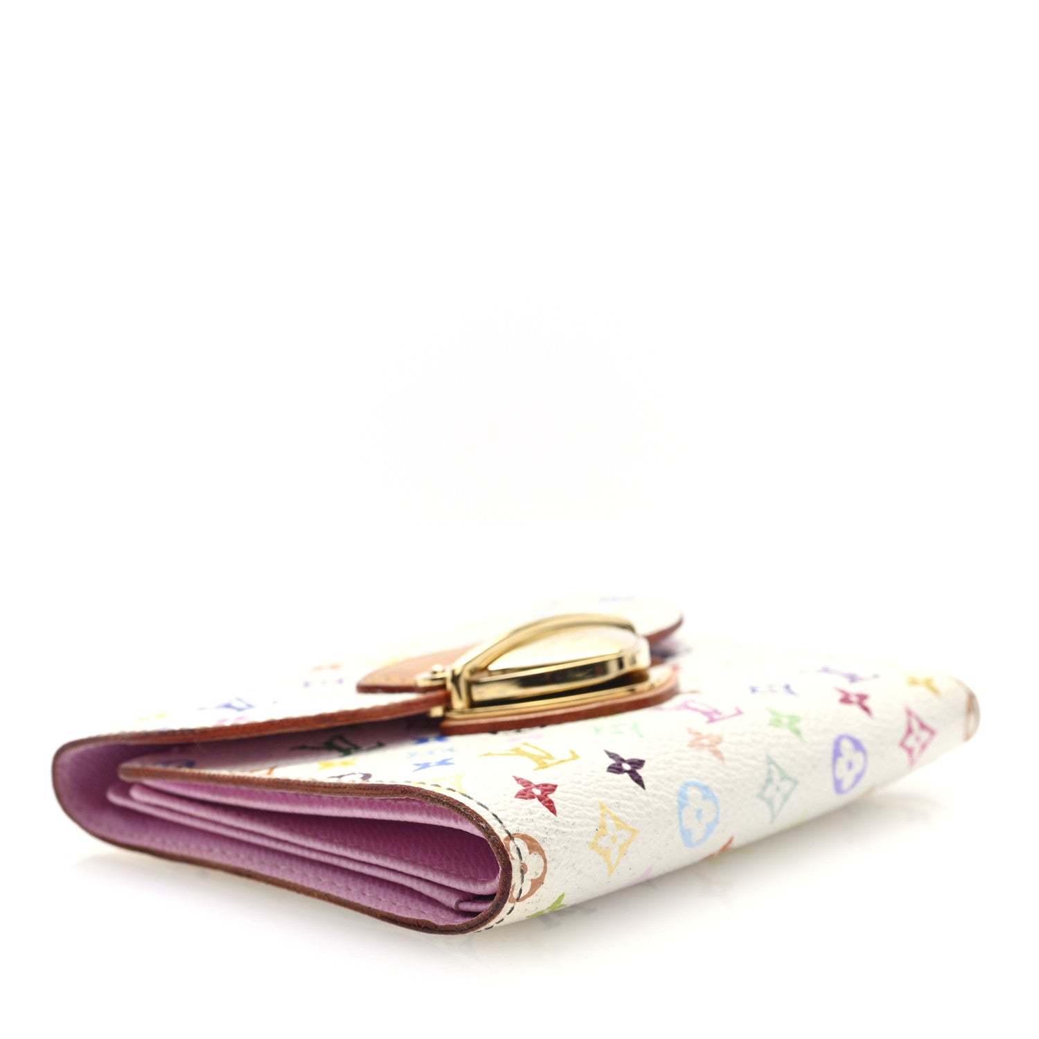 Monogram Multicolor Joey Wallet White Litchi