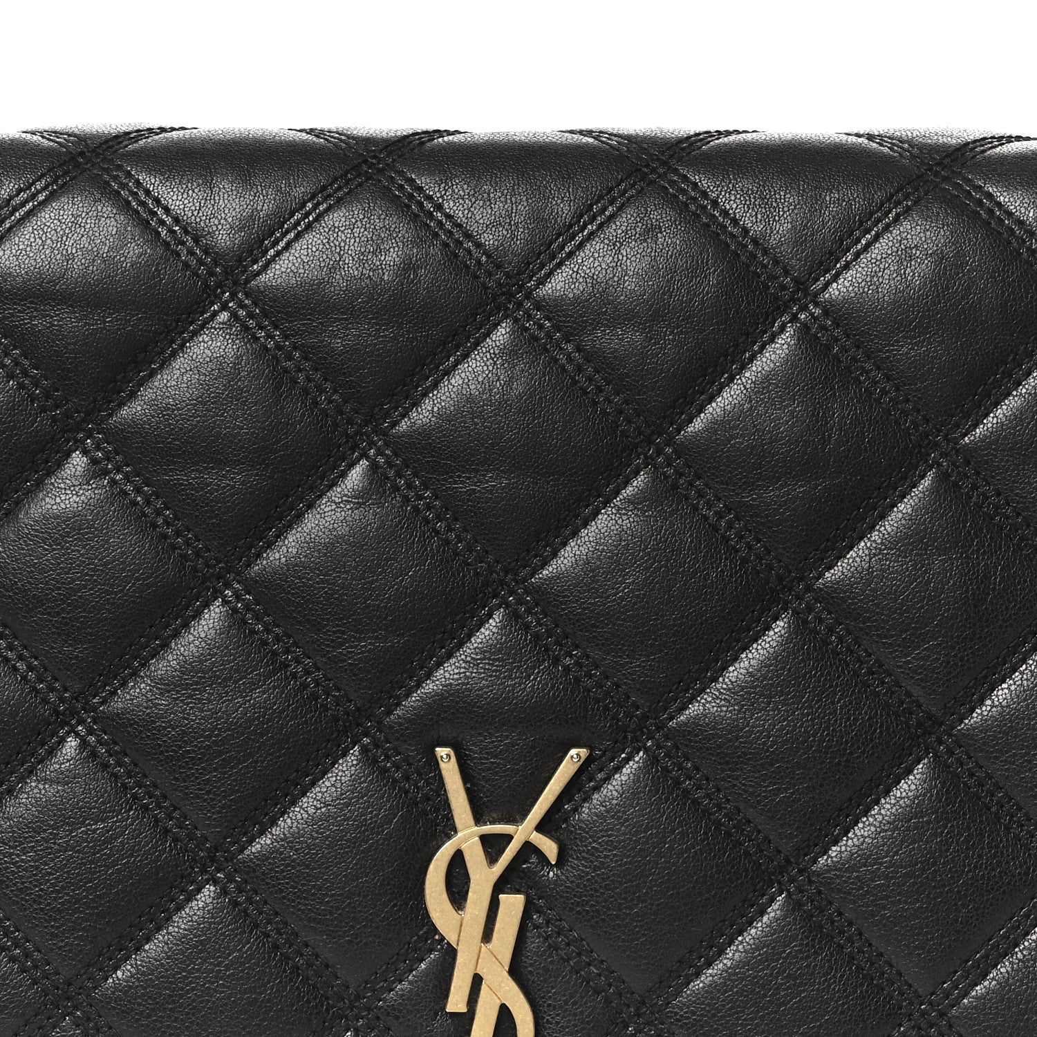 Lambskin Quilted Mini Becky Chain Bag Black