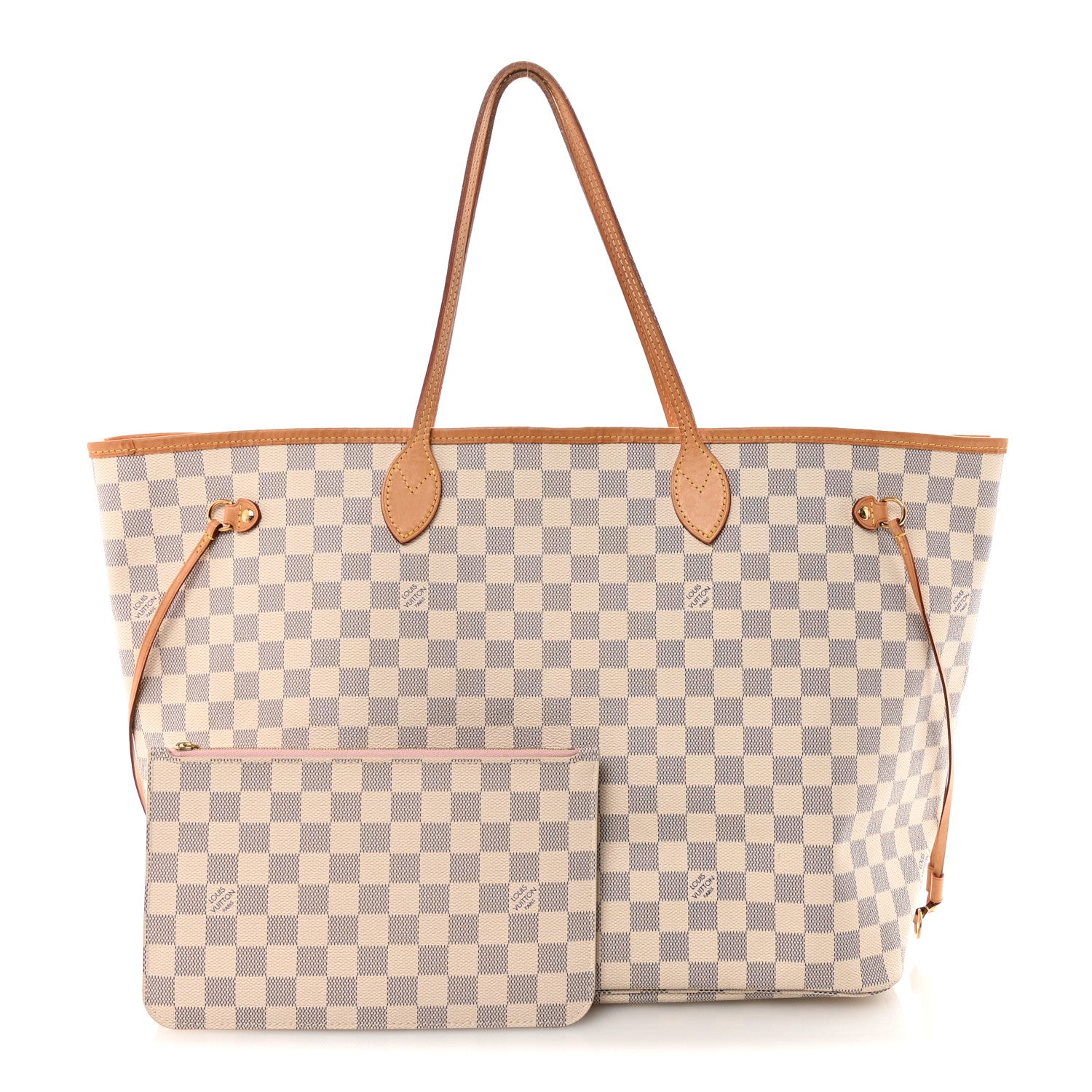 Damier Azur Neo Neverfull GM Rose Ballerine