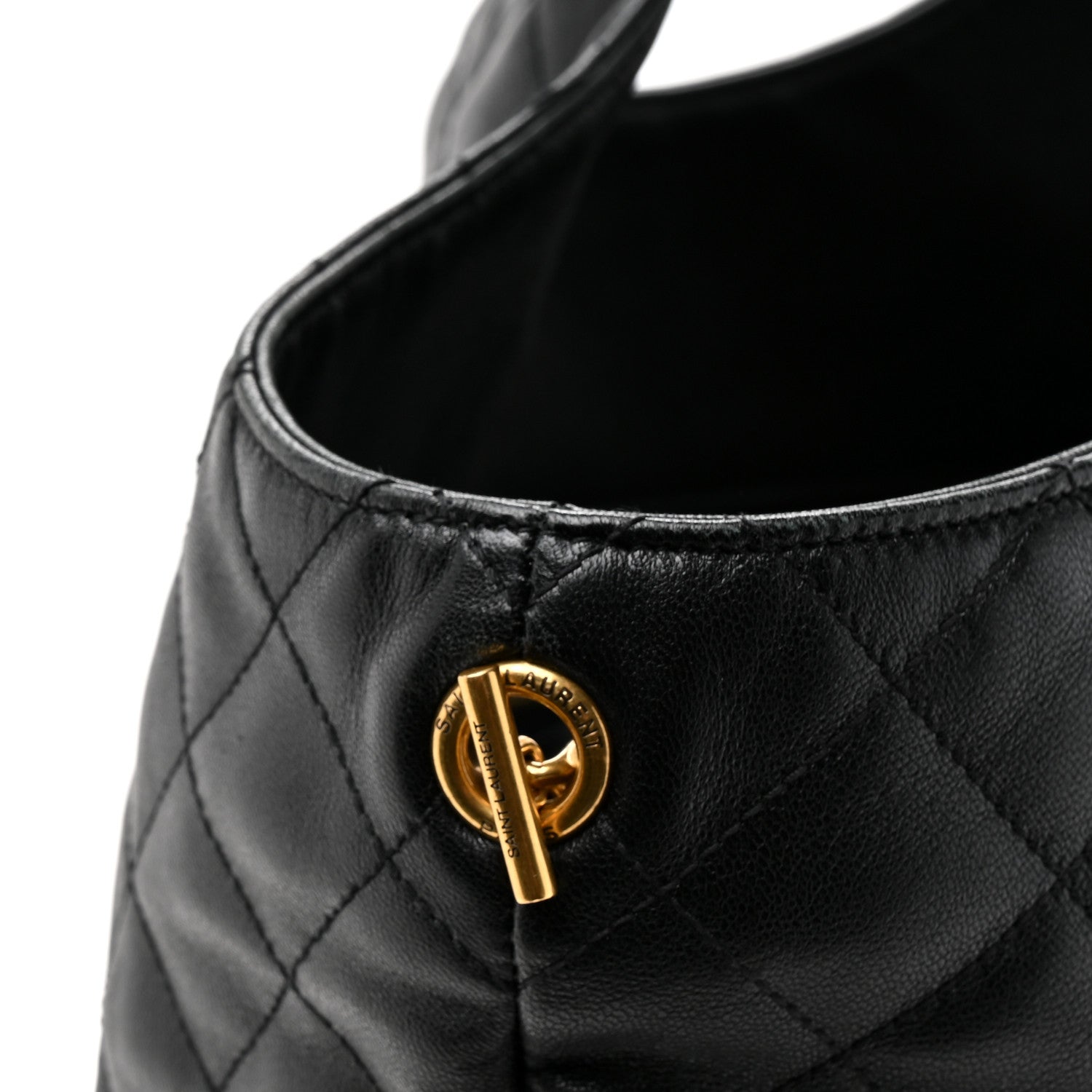 Lambskin Quilted Maxi Icare Shopping Tote Black