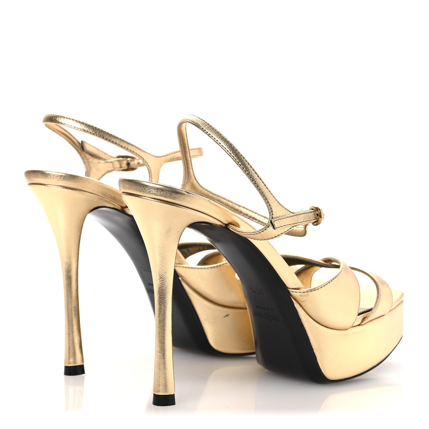 Metallic Debbie Platform Sandal 37.5 Gold