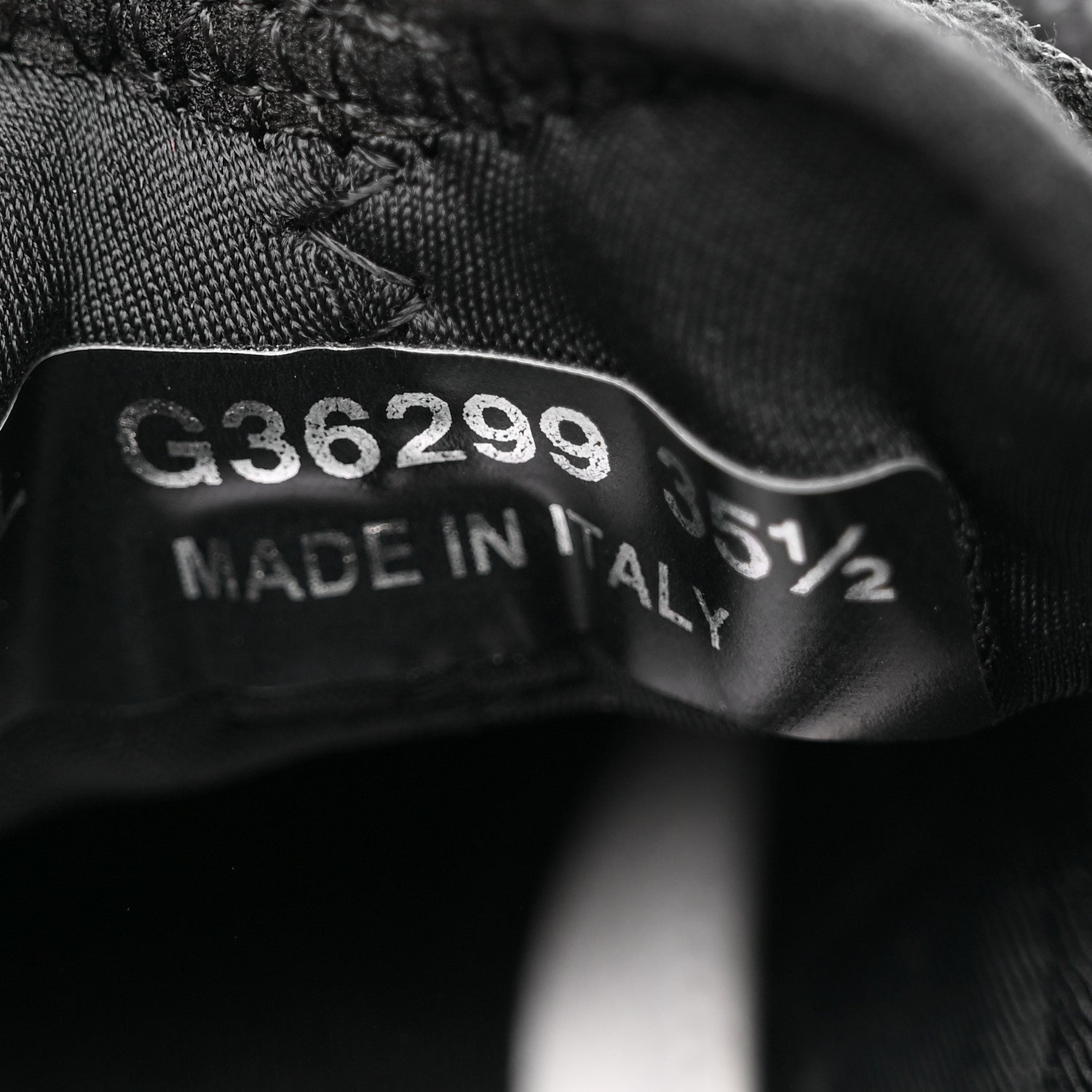 Suede Calfskin Velvet Grosgrain CC Sneakers 35.5 Black
