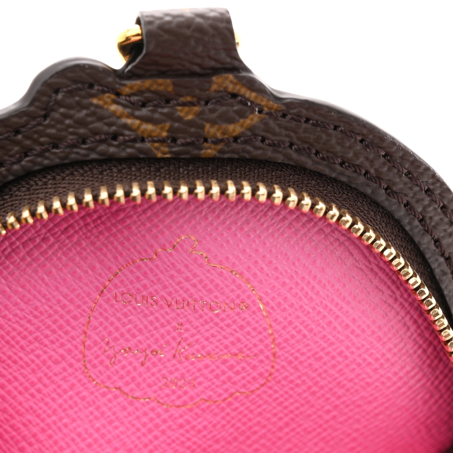 LV X YK Monogram Pumpkin Coin Purse