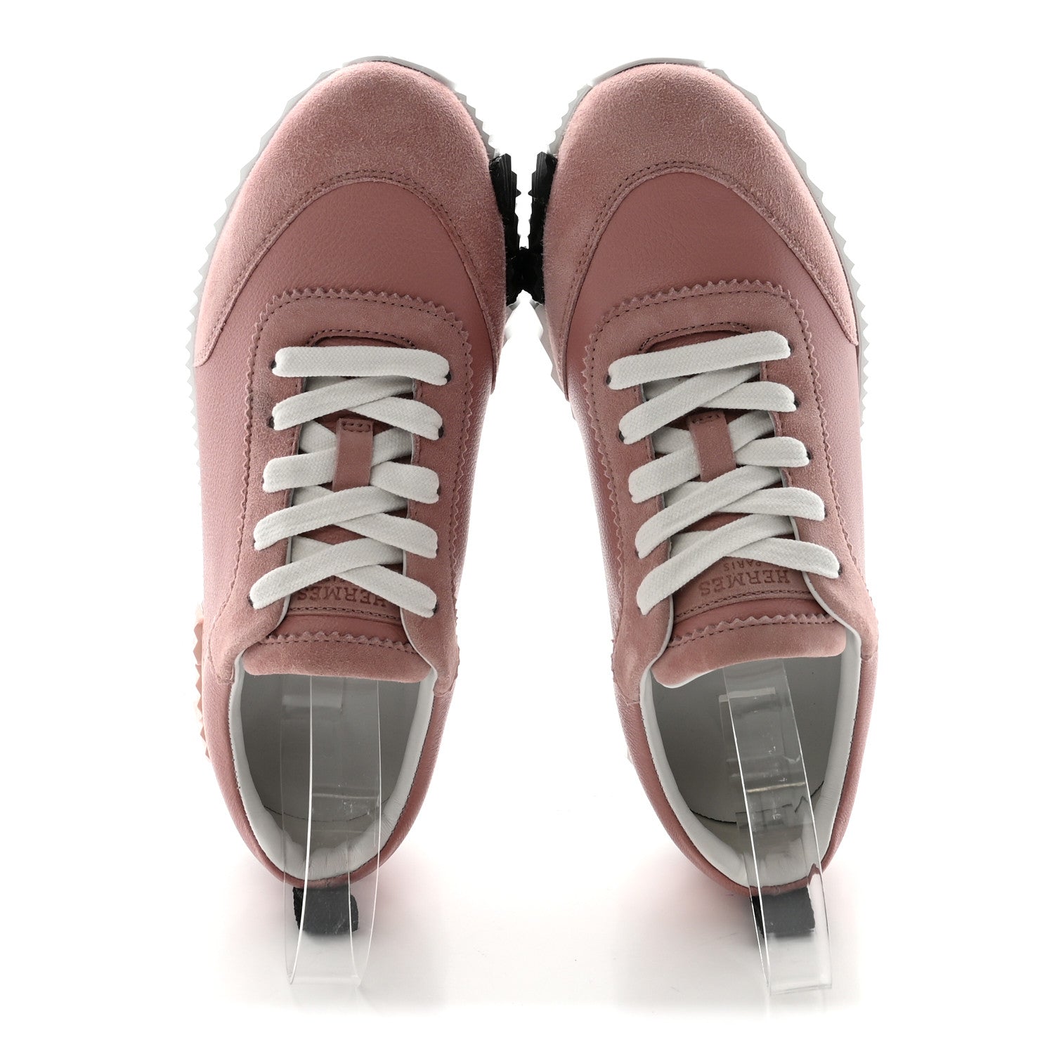 Sport Goatskin Suede Goatskin Womens Bouncing Sneakers 35.5 Rose Aquarelle