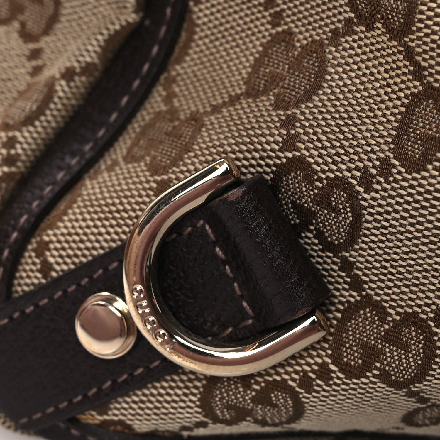 Monogram Medium Abbey Tote  Brown