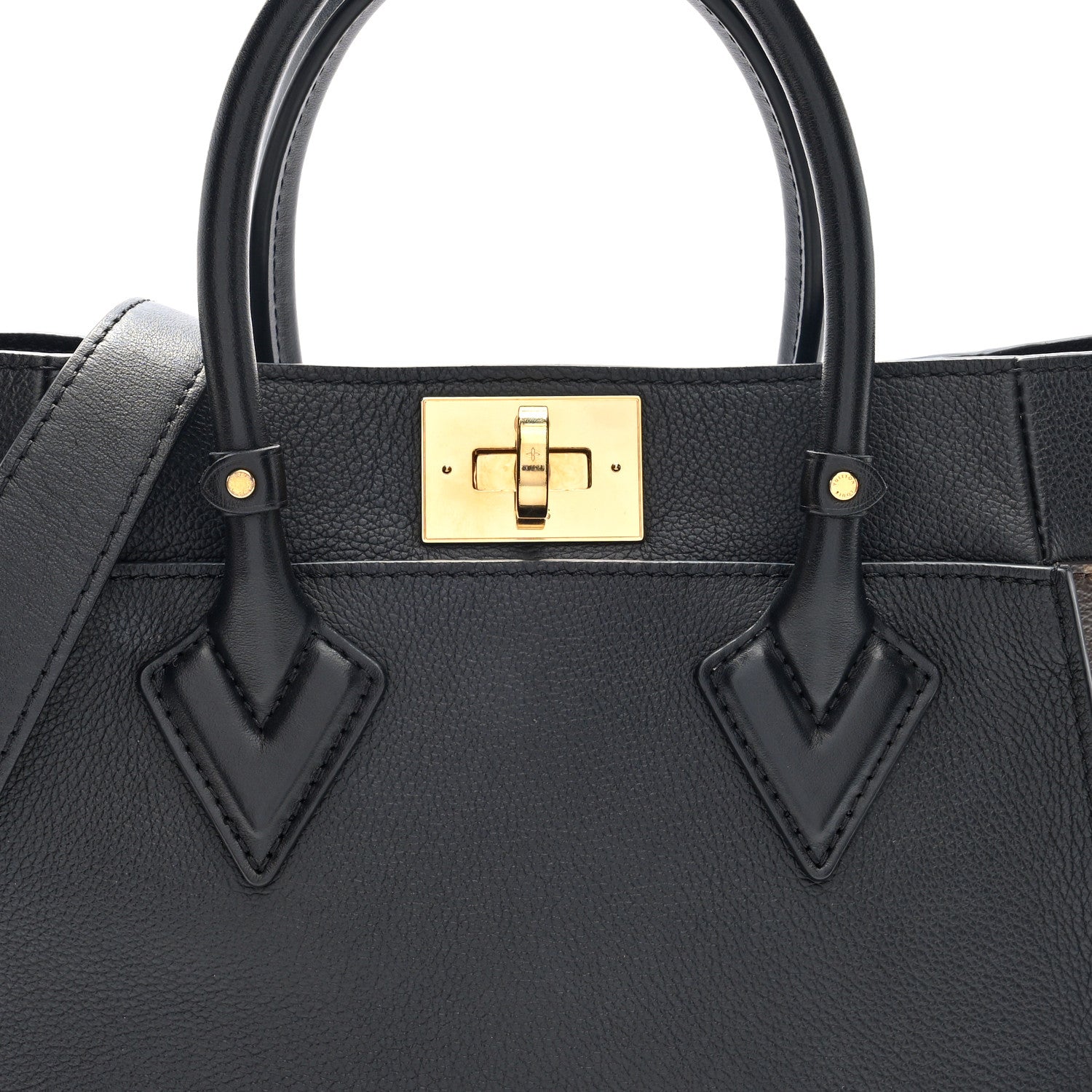 Calfskin Monogram On My Side PM Black