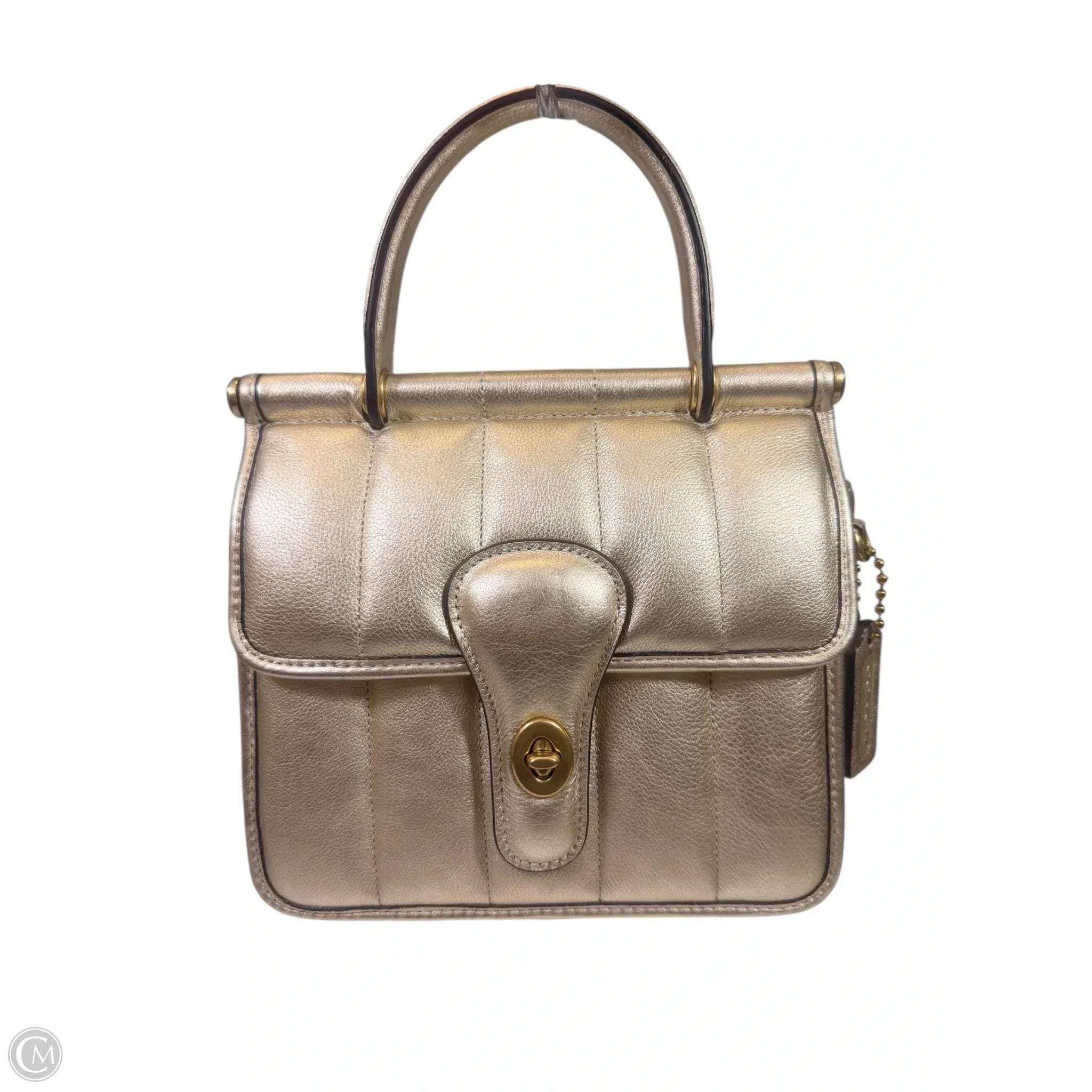 Handbag Leather By Coach, Size: Small