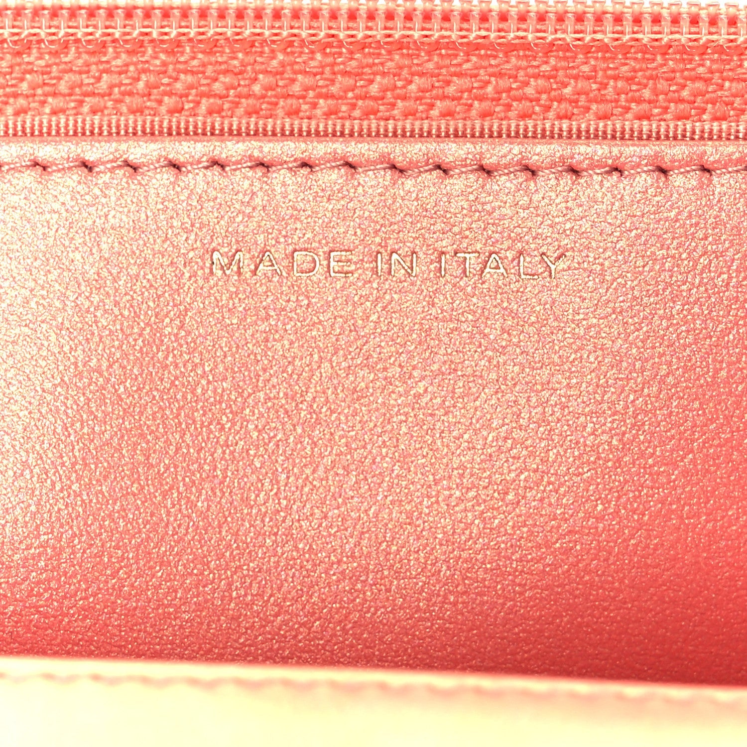 Iridescent Calfskin Quilted Chanel 19 Wallet On Chain WOC Pink