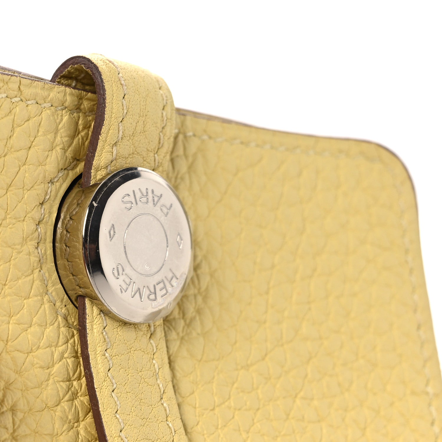 Togo Dogon Card Case Jaune Poussin