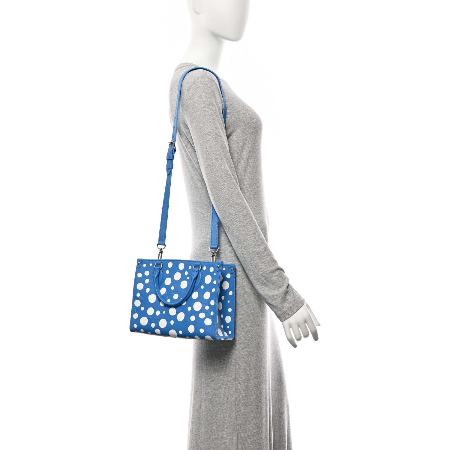 LV X YK Empreinte Monogram Giant Onthego PM Blue White