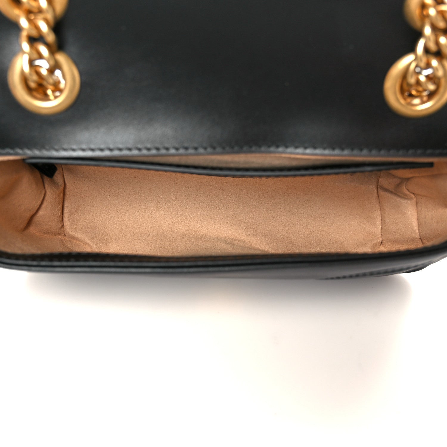 Calfskin Matelasse Mini GG Marmont Shoulder Bag Black