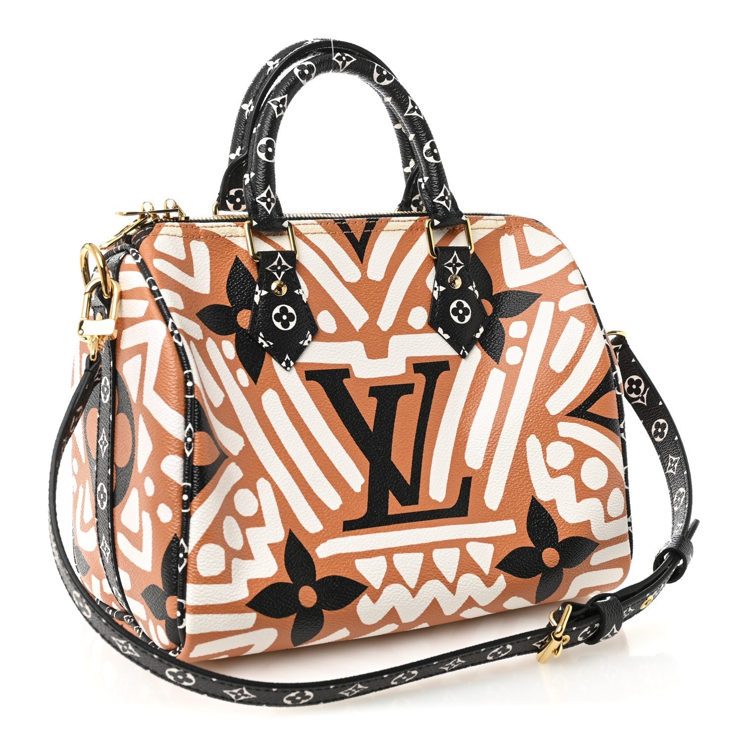 Monogram Giant Crafty Speedy Bandouliere 25 Creme Caramel