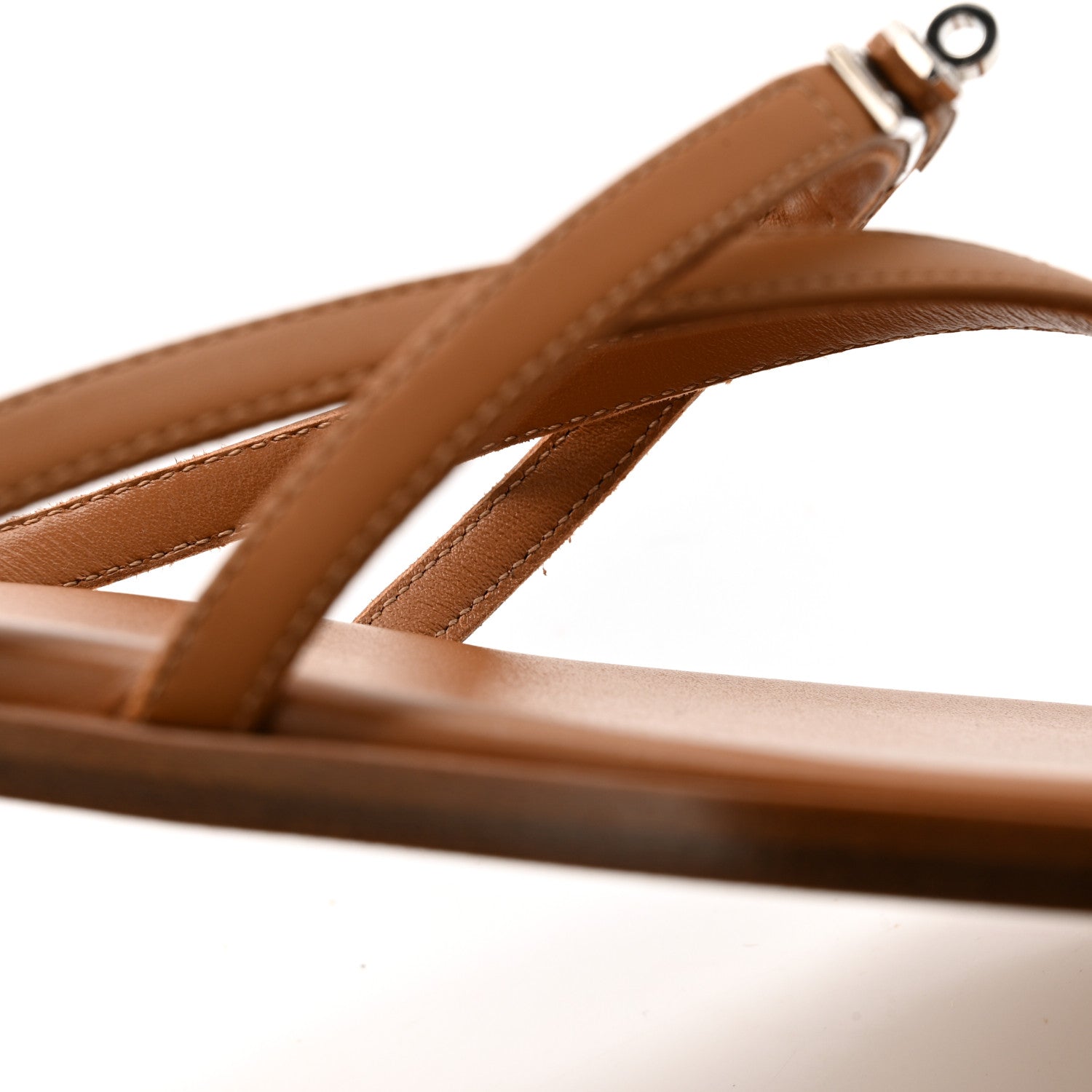 Calfskin Miss Sandals 38 Naturel
