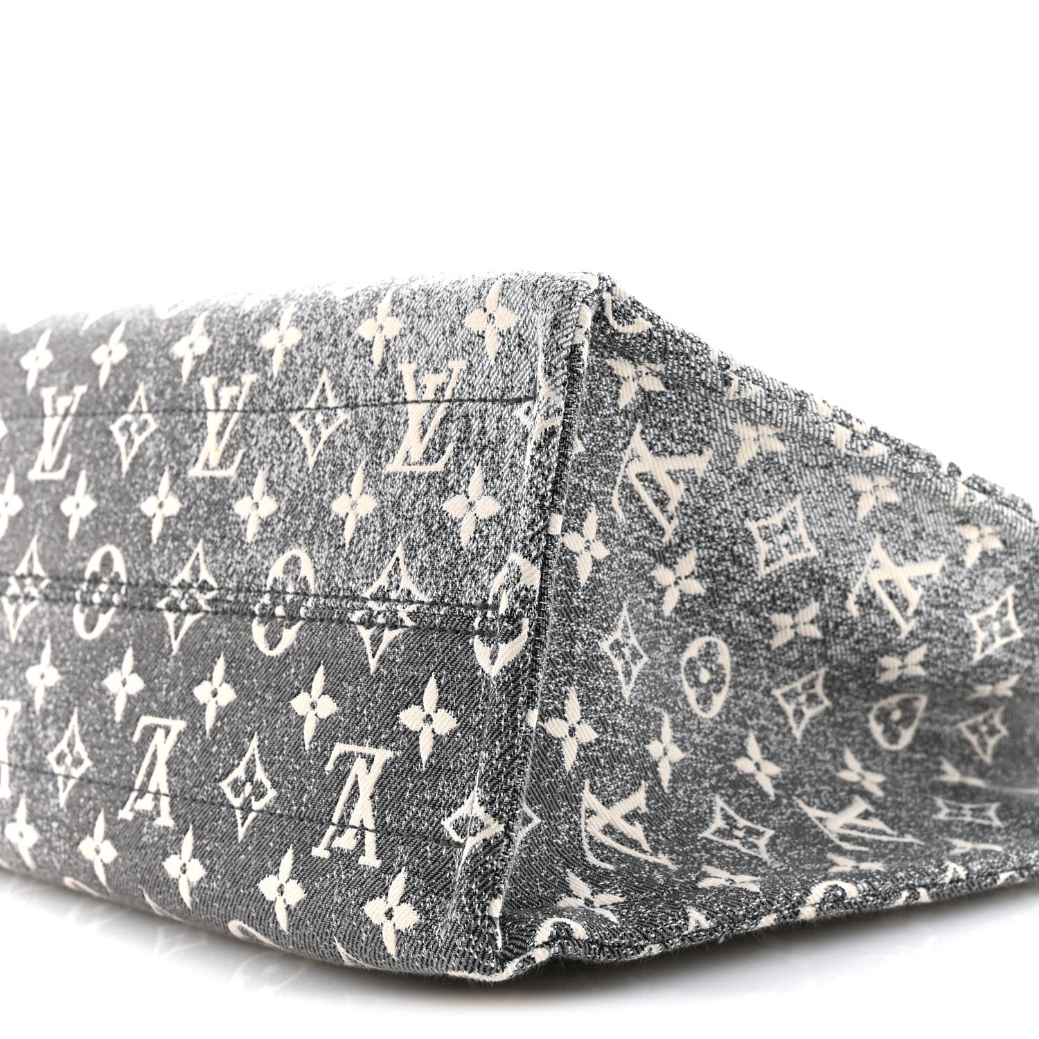 Monogram Jacquard Denim Onthego MM Black