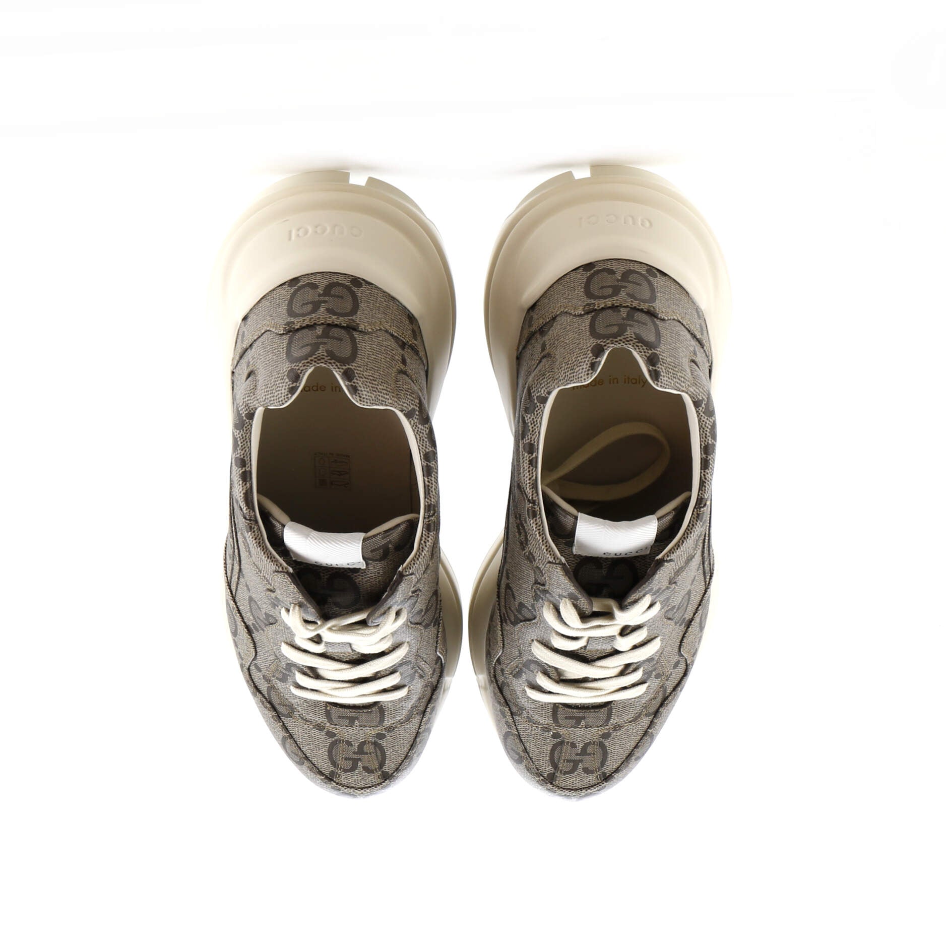 Rhyton Sneakers Jumbo GG Coated Canvas