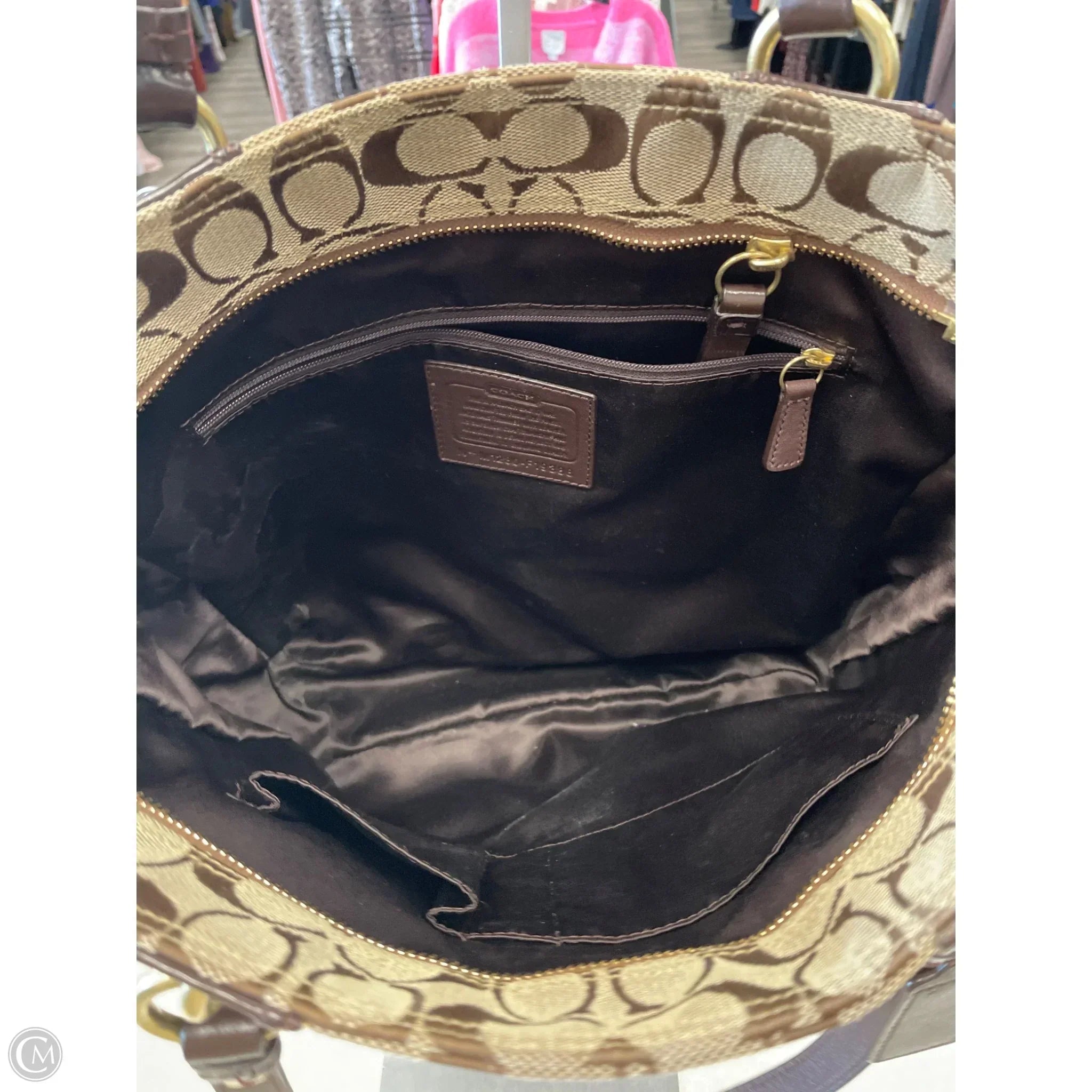 Handbag Designer By Coach, Size: Medium
