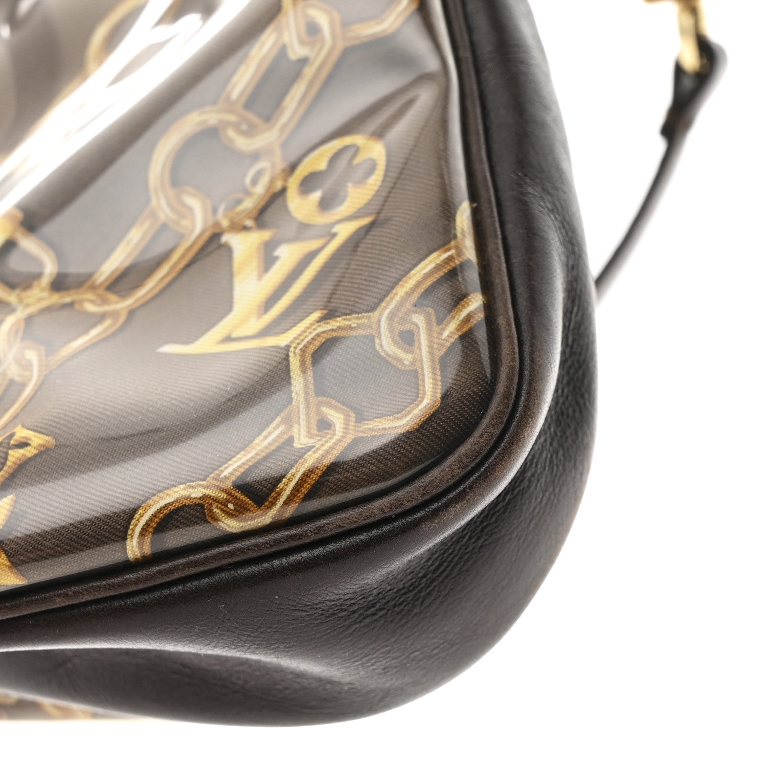 Monogram Charms Pochette Accessories Brown