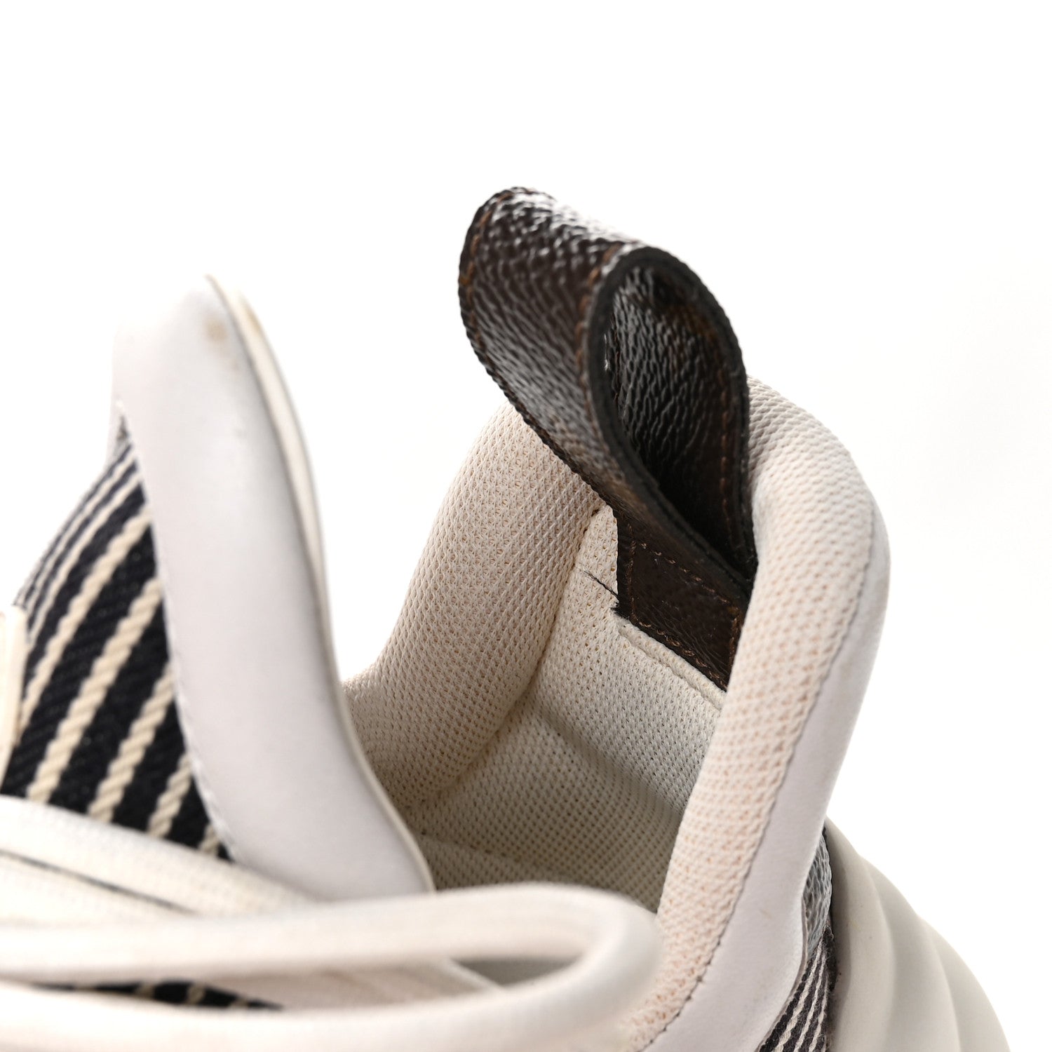 Patent Monogram Stripe LV Archlight Sneakers 36 White Blue