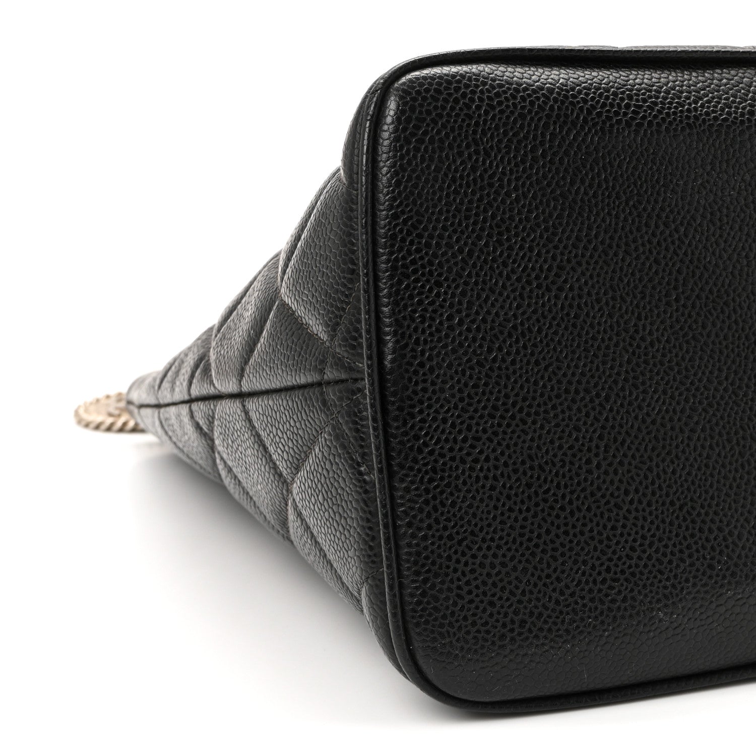 Caviar Quilted Medallion Tote Black