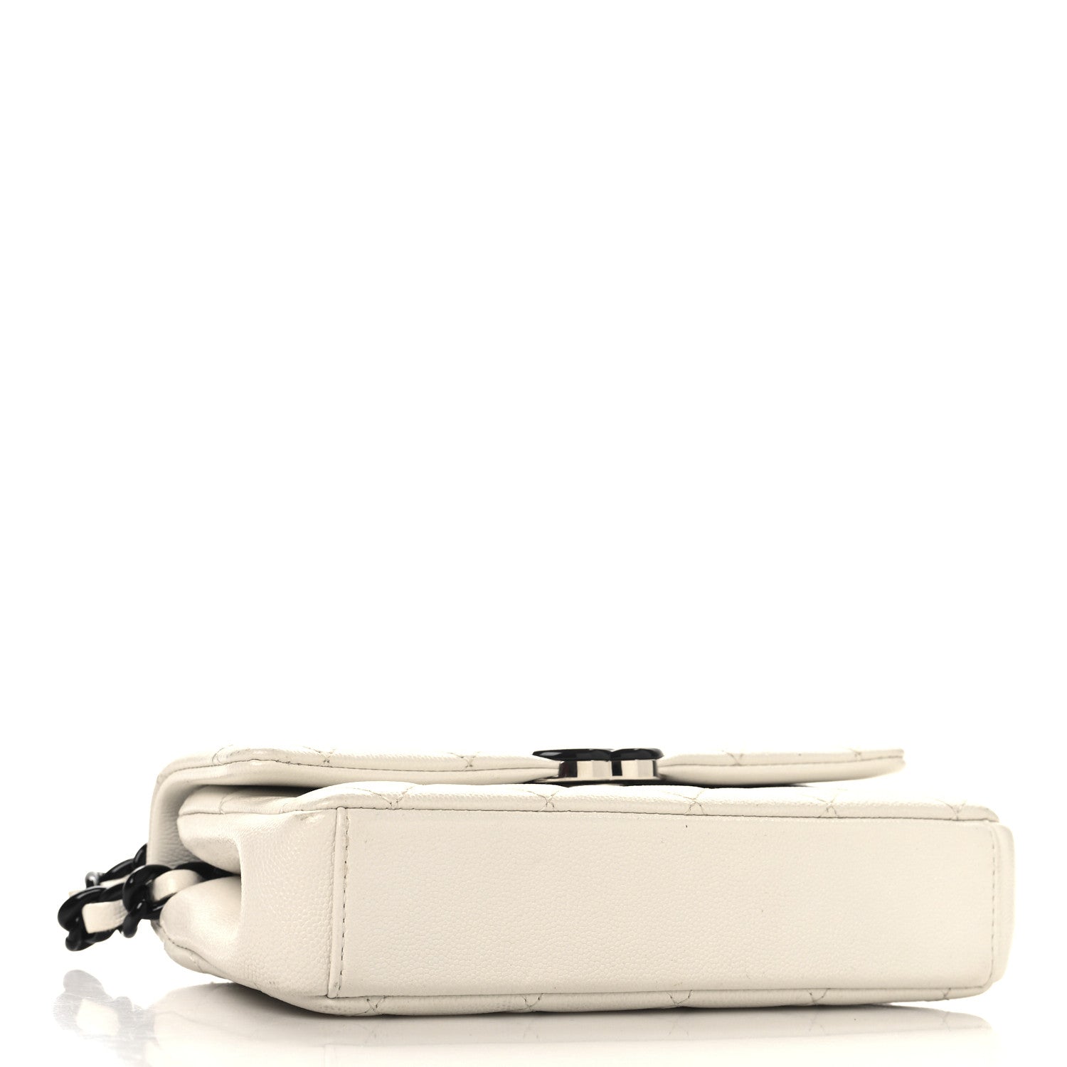 Caviar Quilted My Everything Small Flap White Black