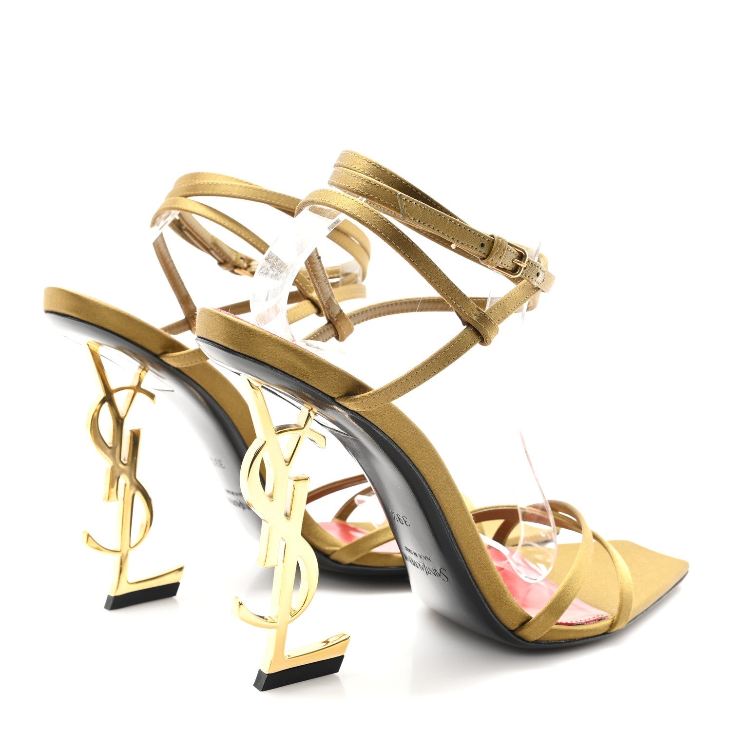 Crepe Satin Opyum 110 Sandals 39.5 Cuba Gold