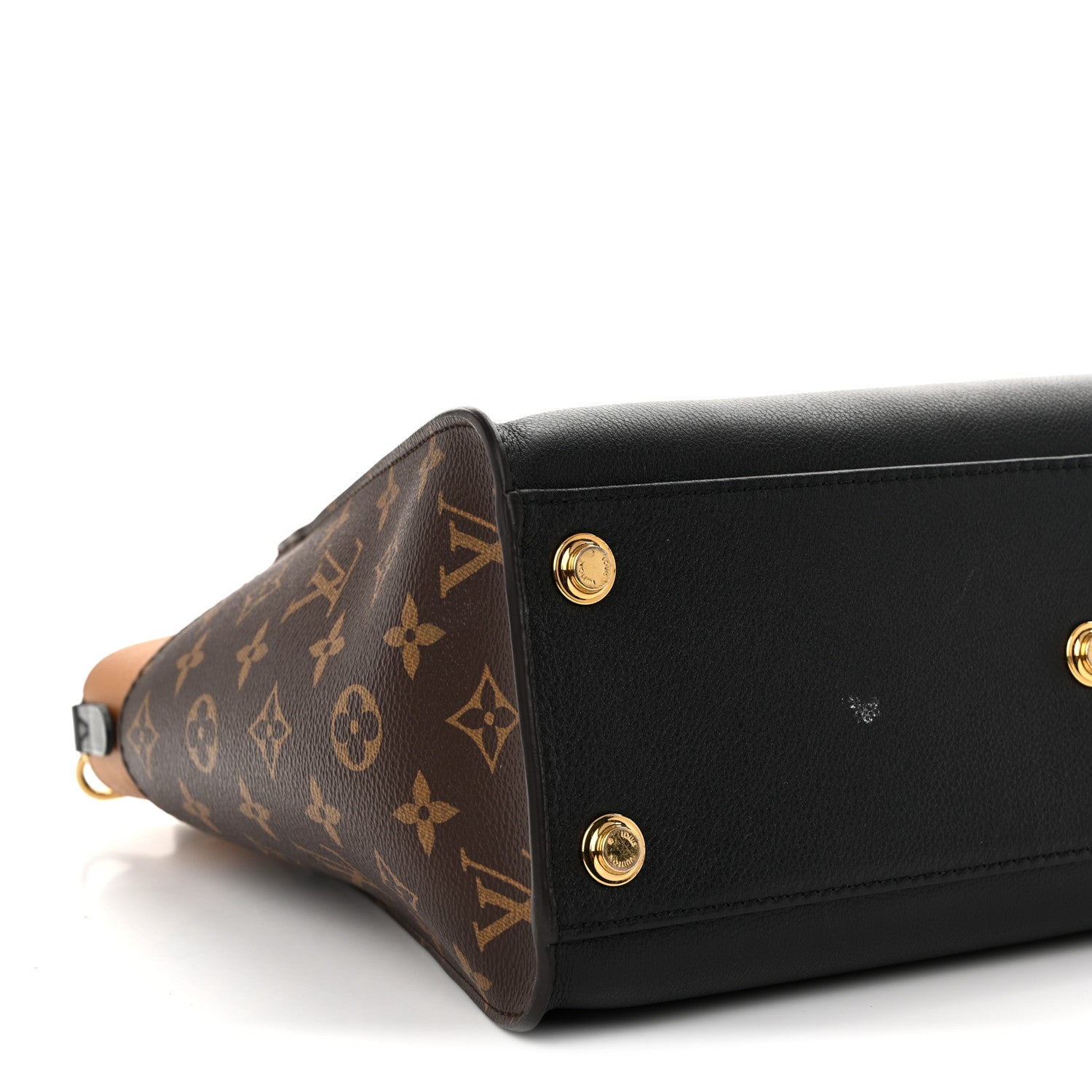 Calfskin Monogram On My Side MM Black