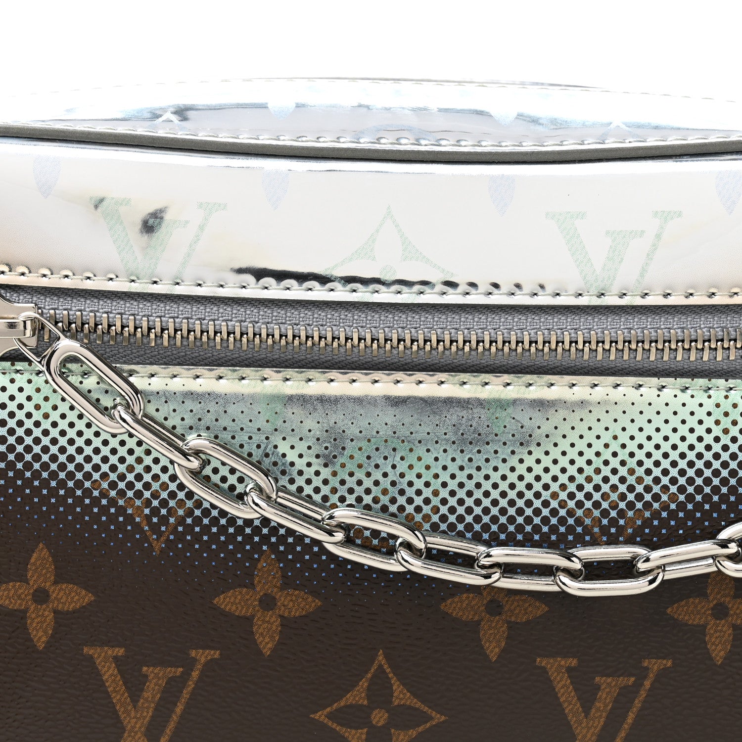 Metallic Nebula Monogram Mini Soft Trunk Multicolor