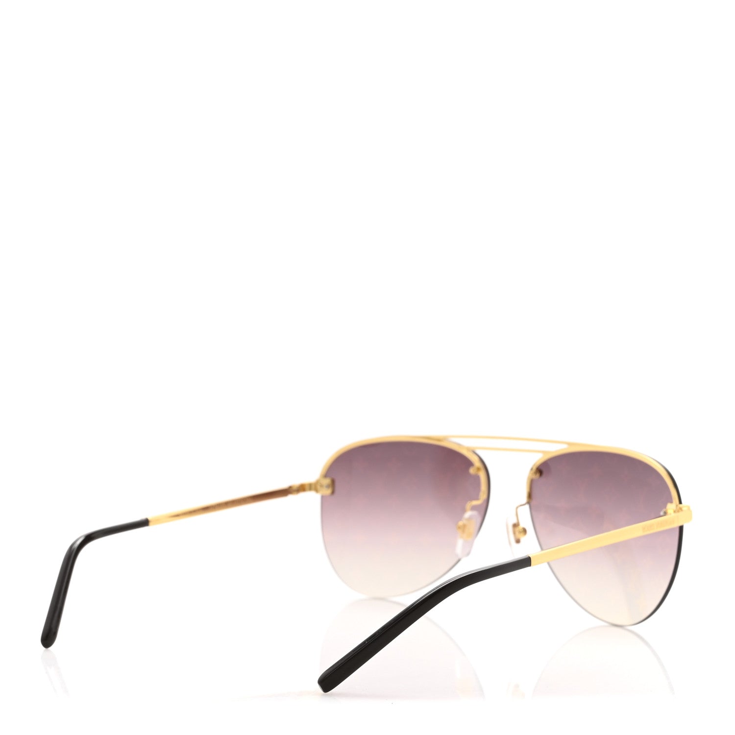 Metal Clockwise Sunglasses Z1020E Gold Brown