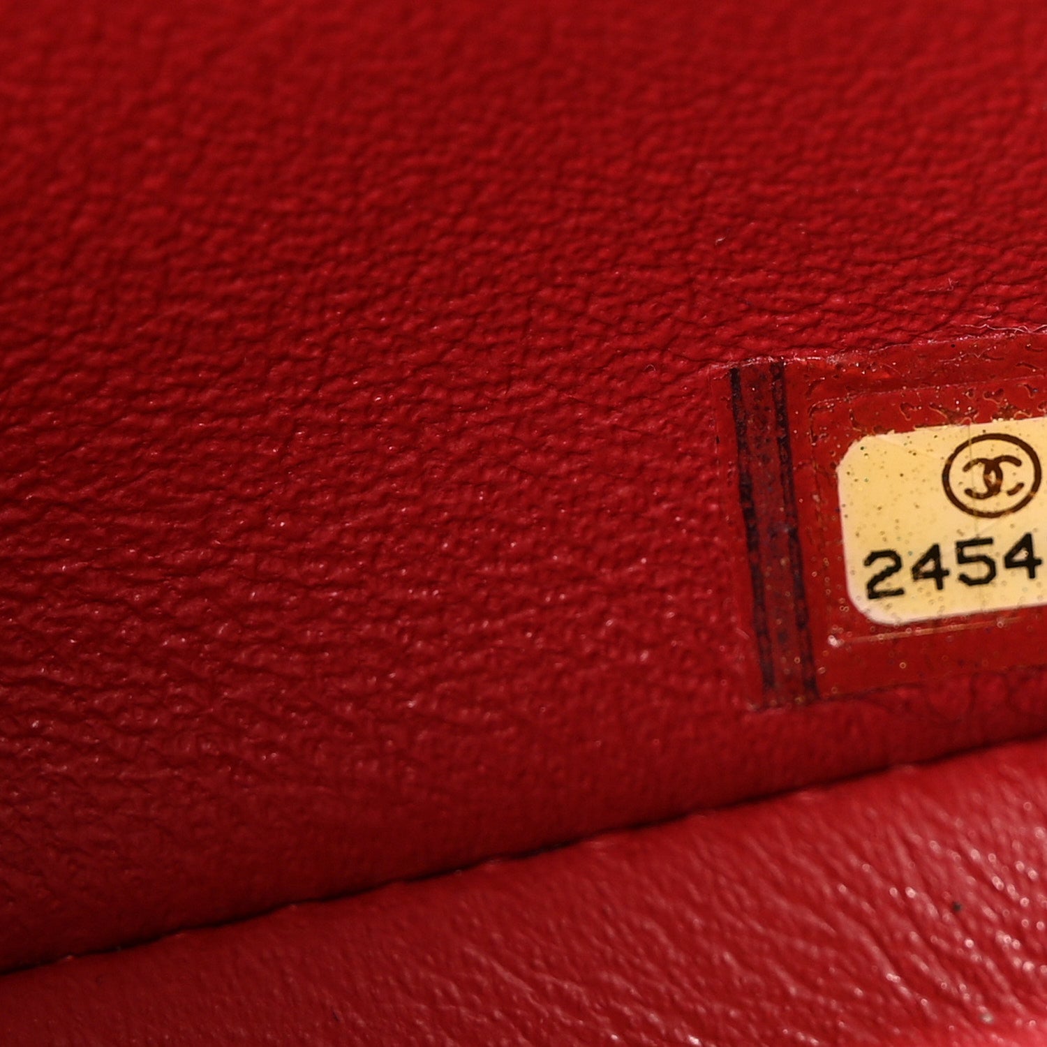 Caviar Quilted Mini Rectangular Flap Dark Red