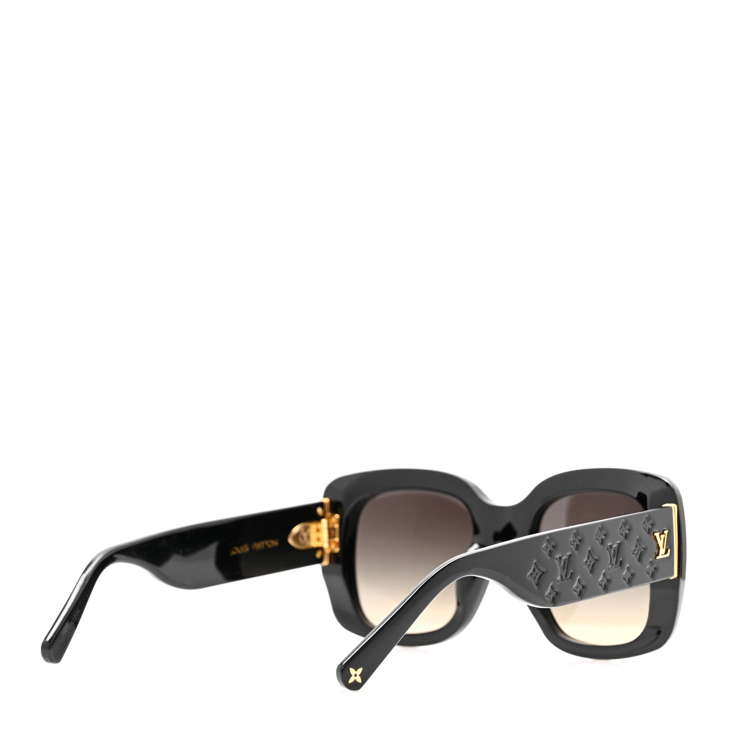Acetate LV Empreinte Square Sunglasses Z1611E Black