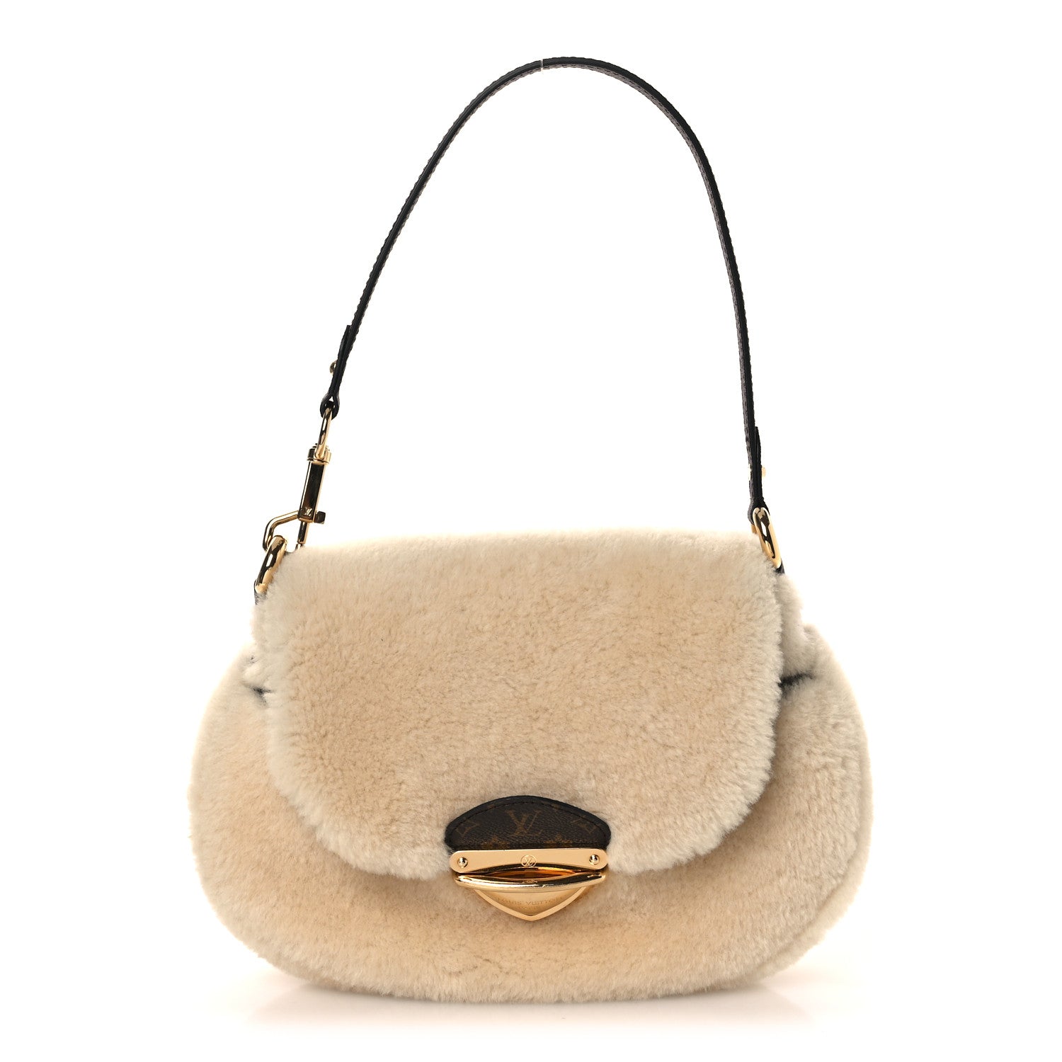 Shearling Monogram Sunset Cream