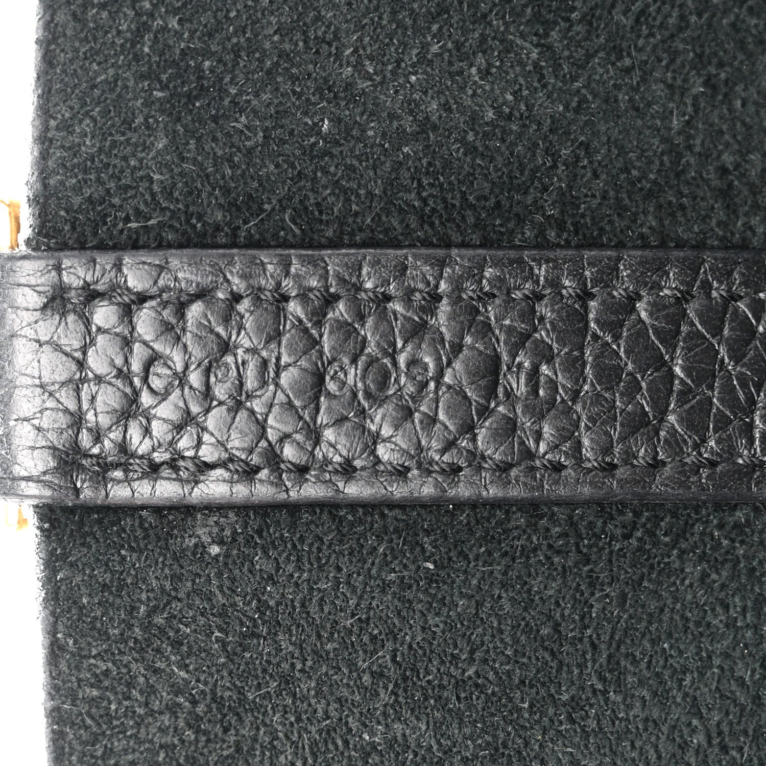 Taurillon Clemence Picotin Lock 22 MM  Black