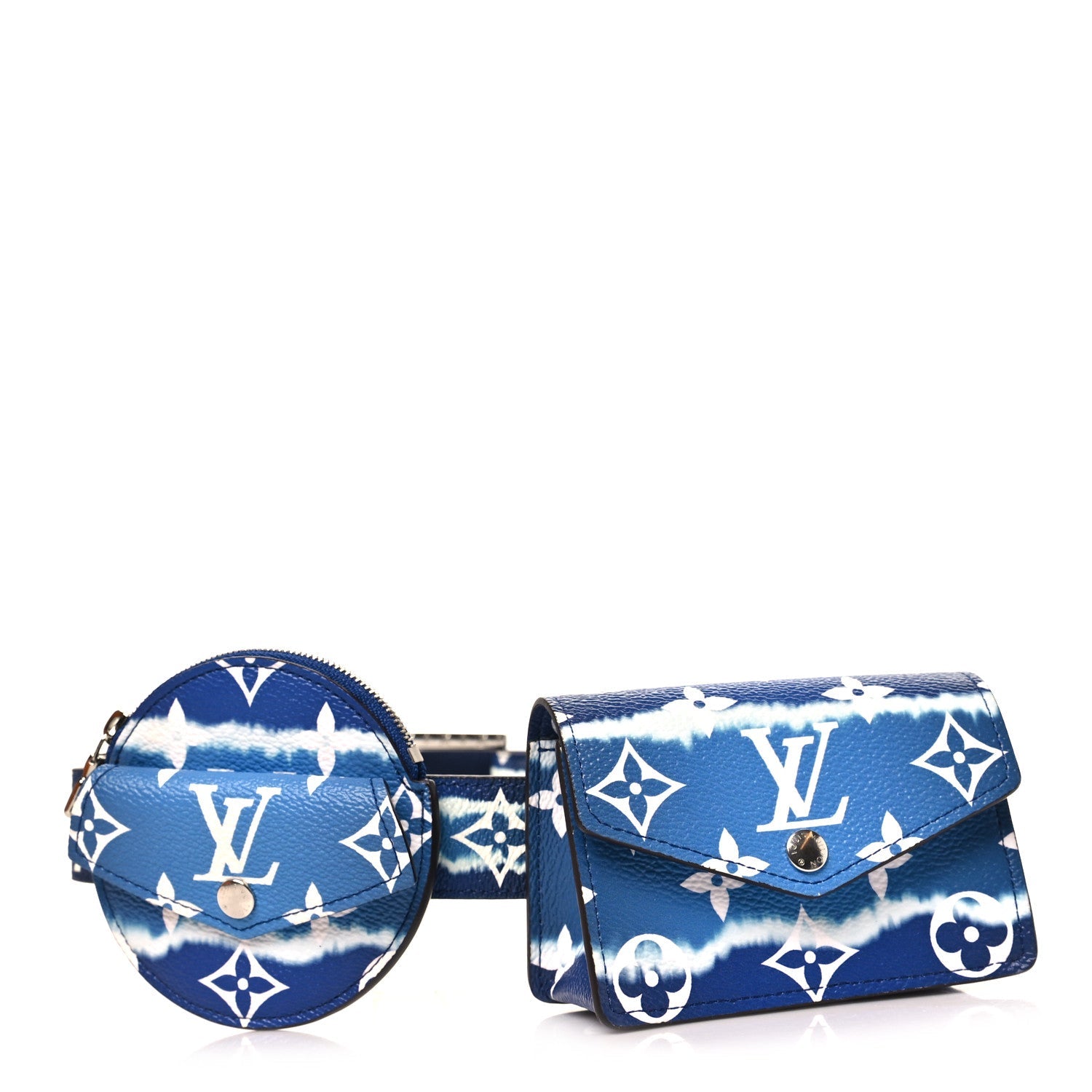 Monogram Escale 30mm Daily Multi Pocket Belt 80 32 Blue