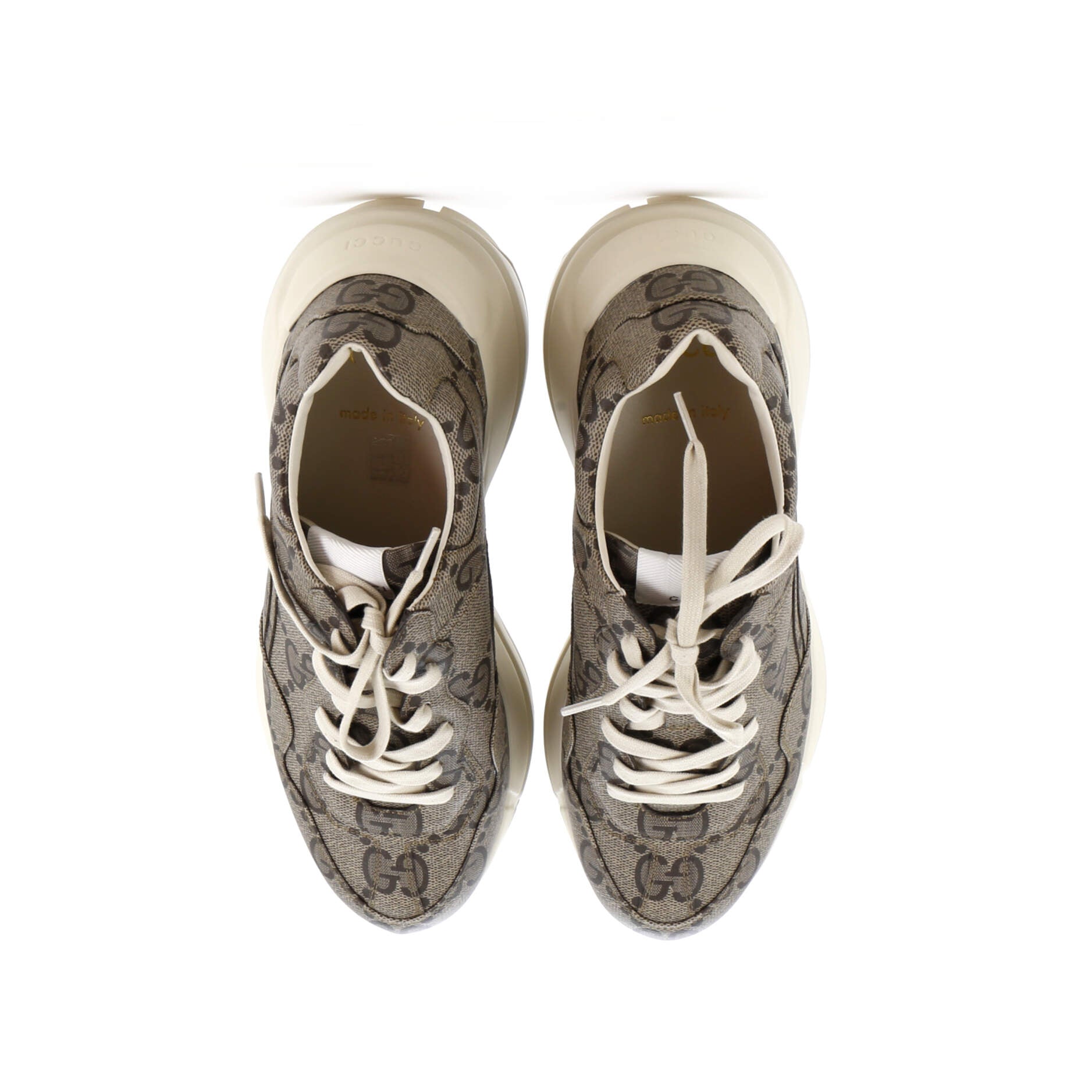 Rhyton Sneakers Jumbo GG Coated Canvas