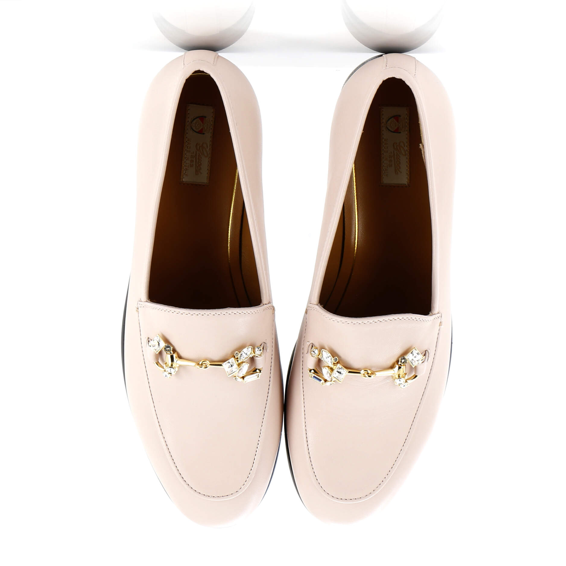 Women's Jordaan Loafers Leather with Crystals