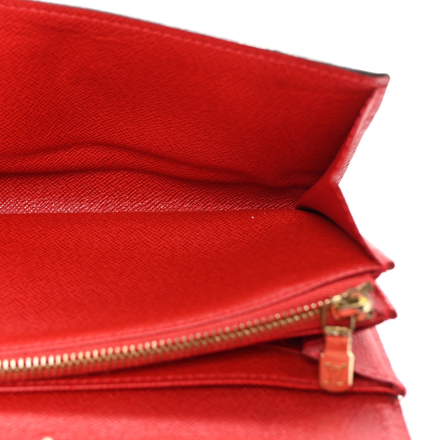 Monogram Groom Sarah Wallet Red