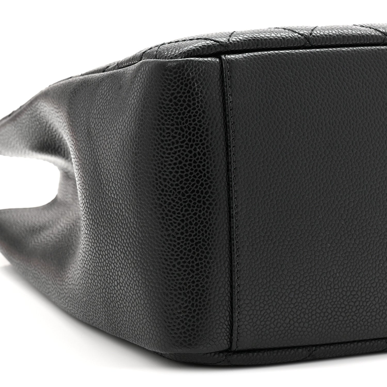Caviar Quilted Grand Shopping Tote GST Black