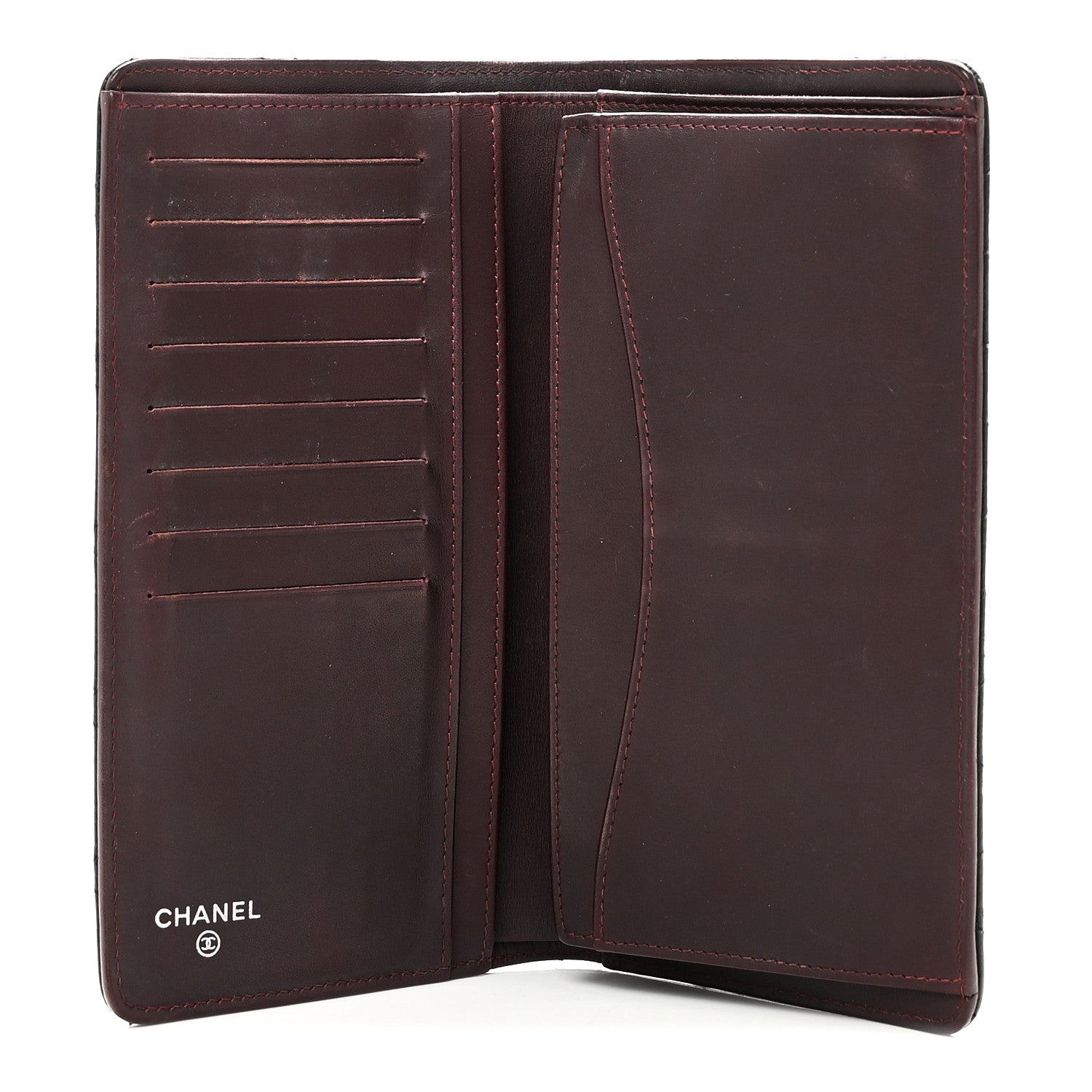 Caviar Quilted Yen Wallet Black