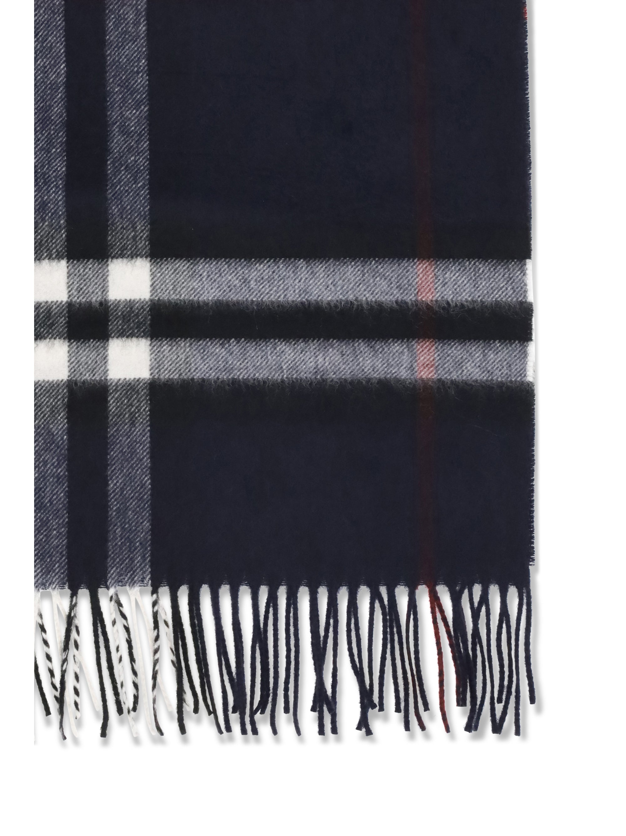 cashmere check scarf