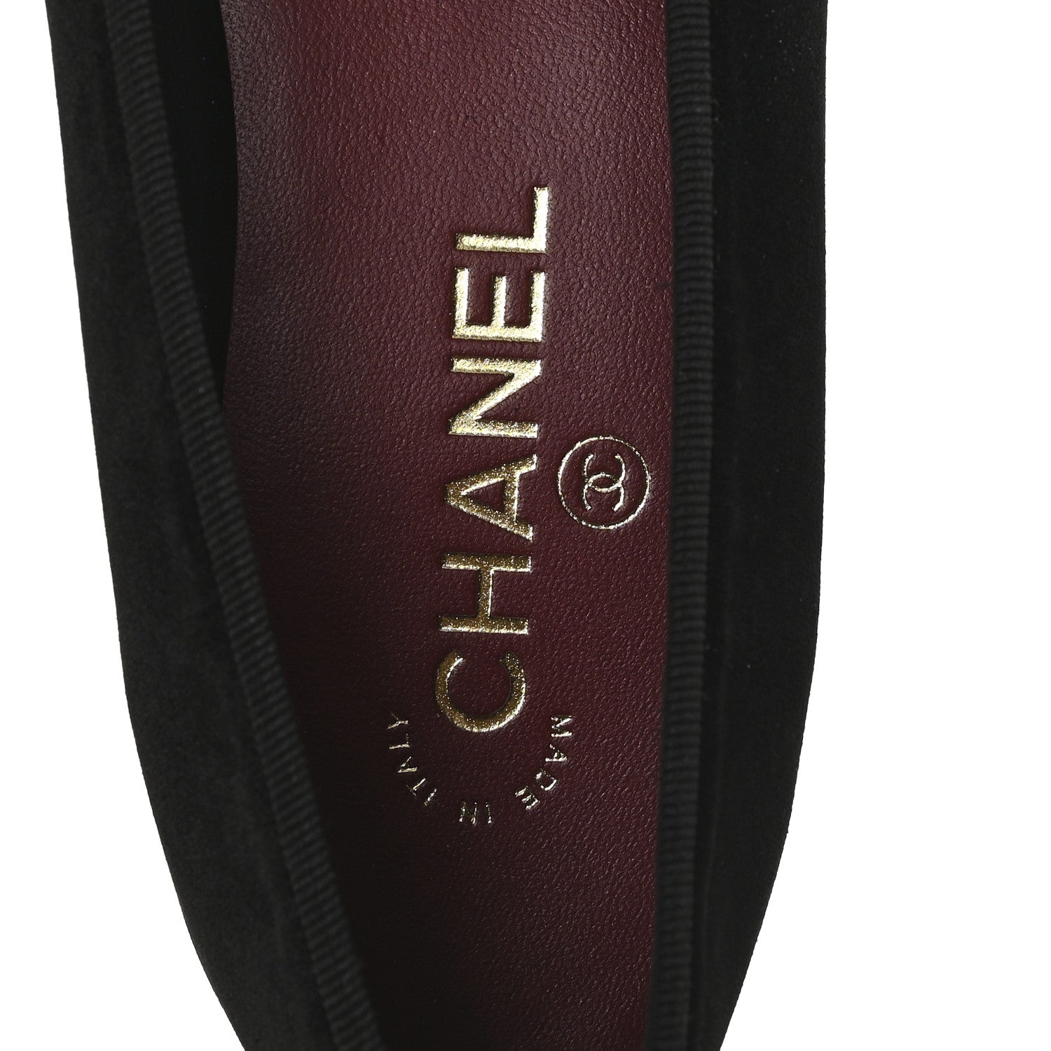 Suede Cap Toe CC Ballerina Flats 41 Black