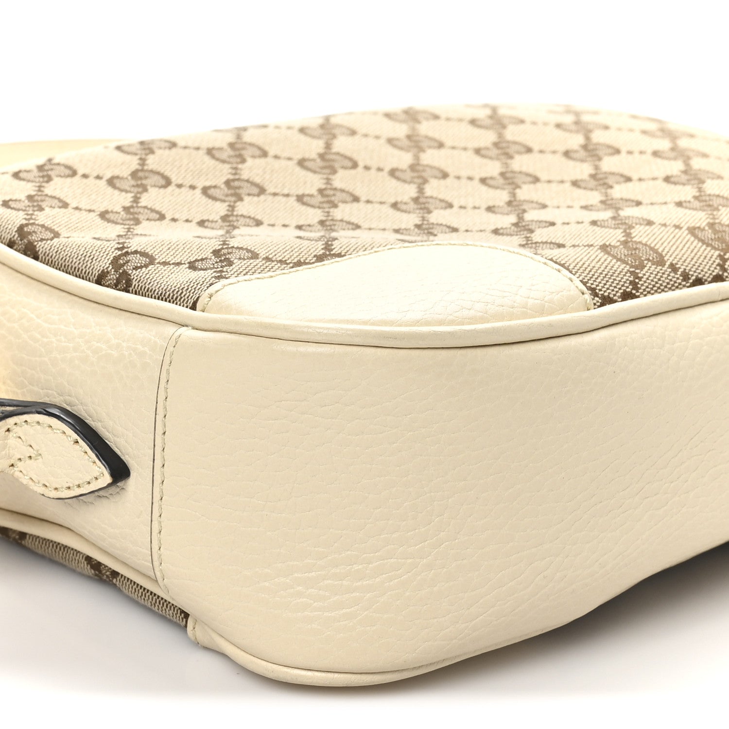 Monogram Dollar Calfskin Mini Bree Messenger Bag Beige Ebony Avoire