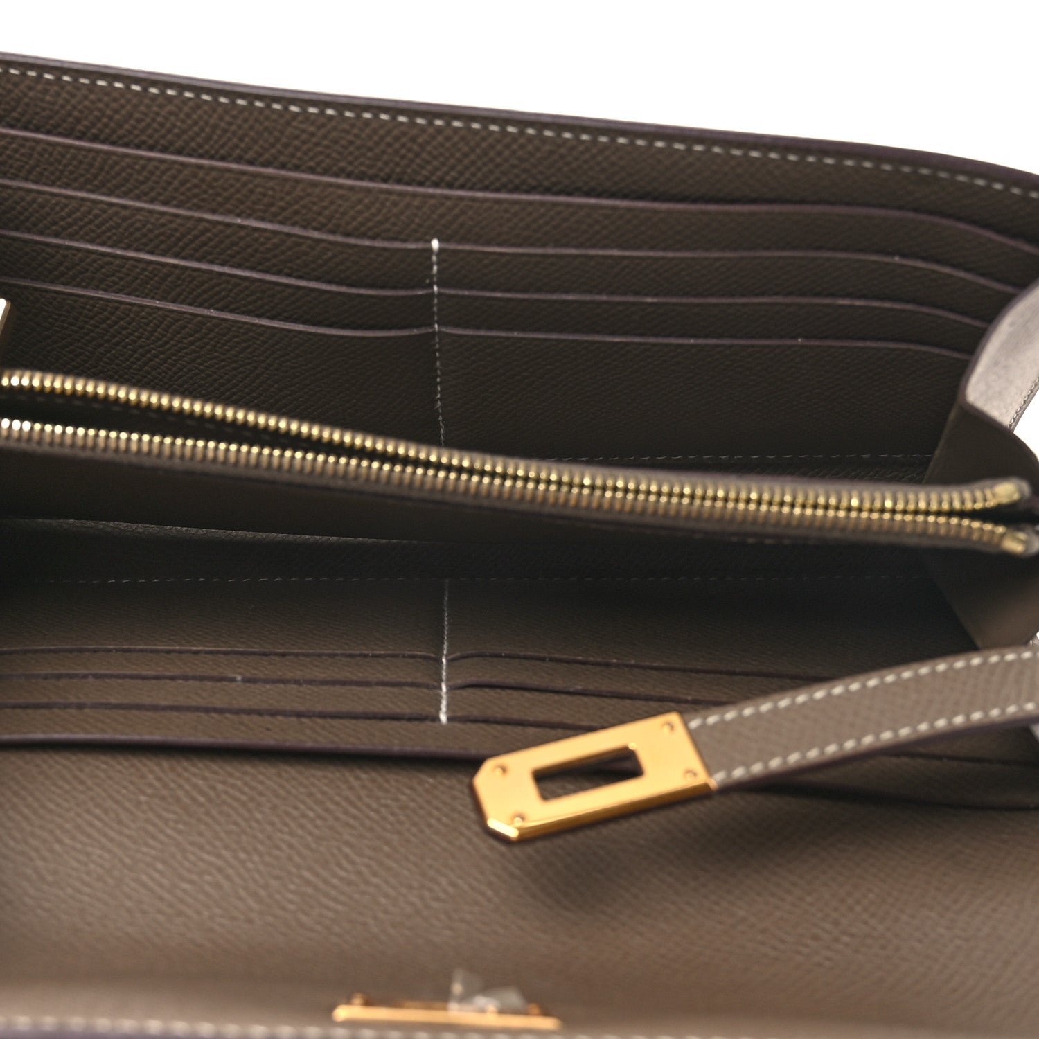 Epsom Kelly Longue Wallet Etoupe