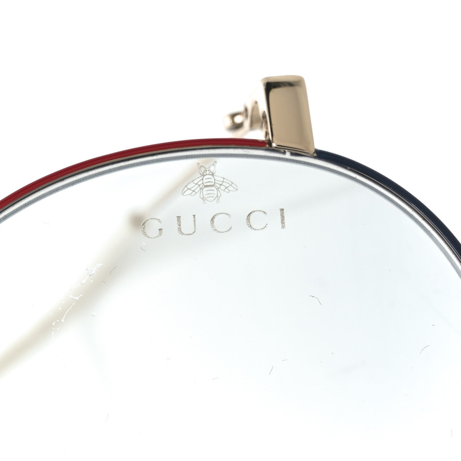 Metal Round Sunglasses GG0395S Red Blue White