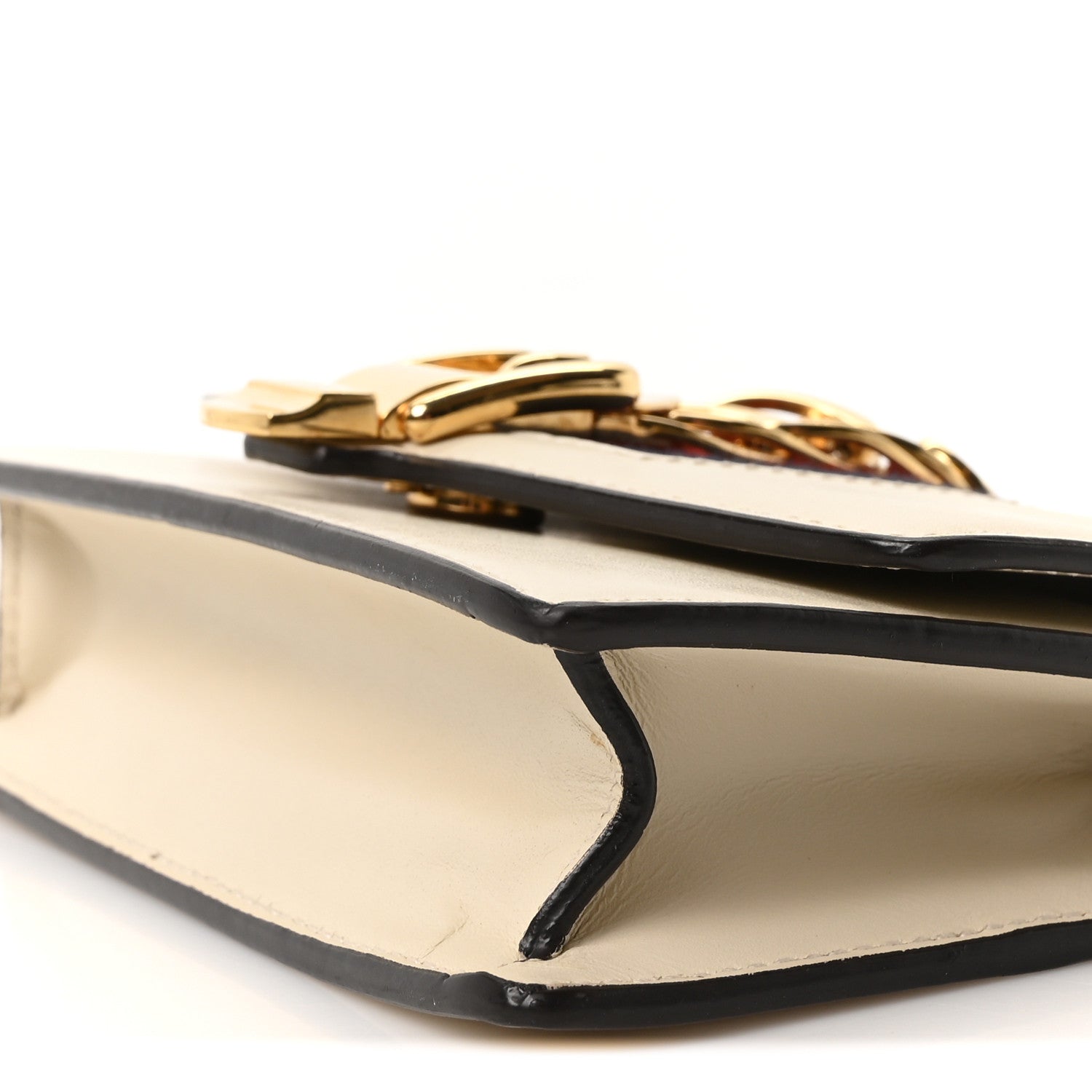 Calfskin Super Mini Sylvie Chain Shoulder Bag White