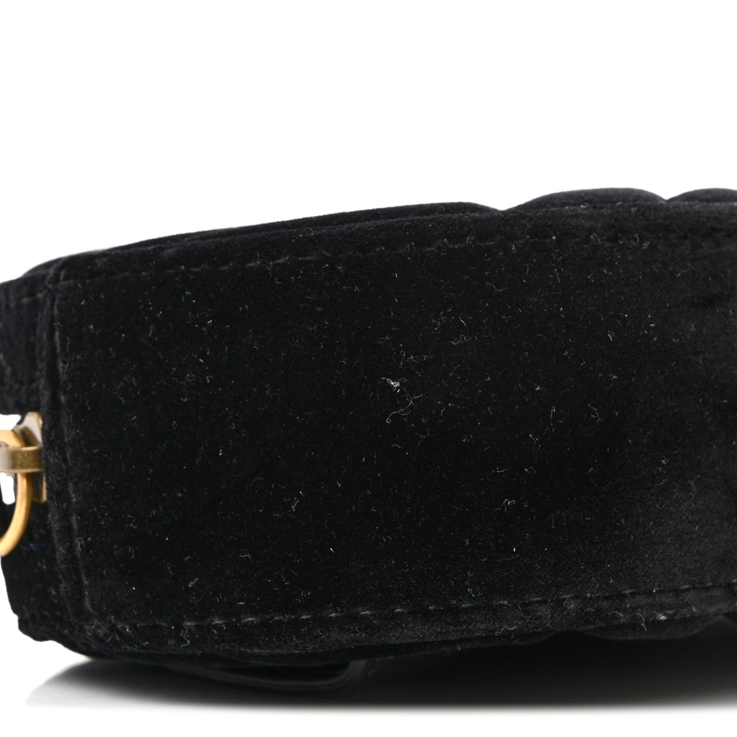 Velvet Matelasse GG Marmont Belt Bag 85 34 Black