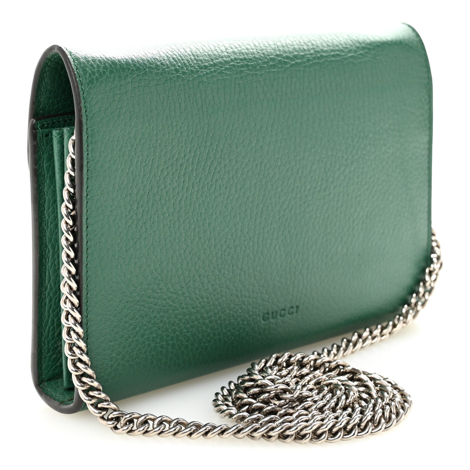 Calfskin Mini Dionysus Chain Wallet Emerald
