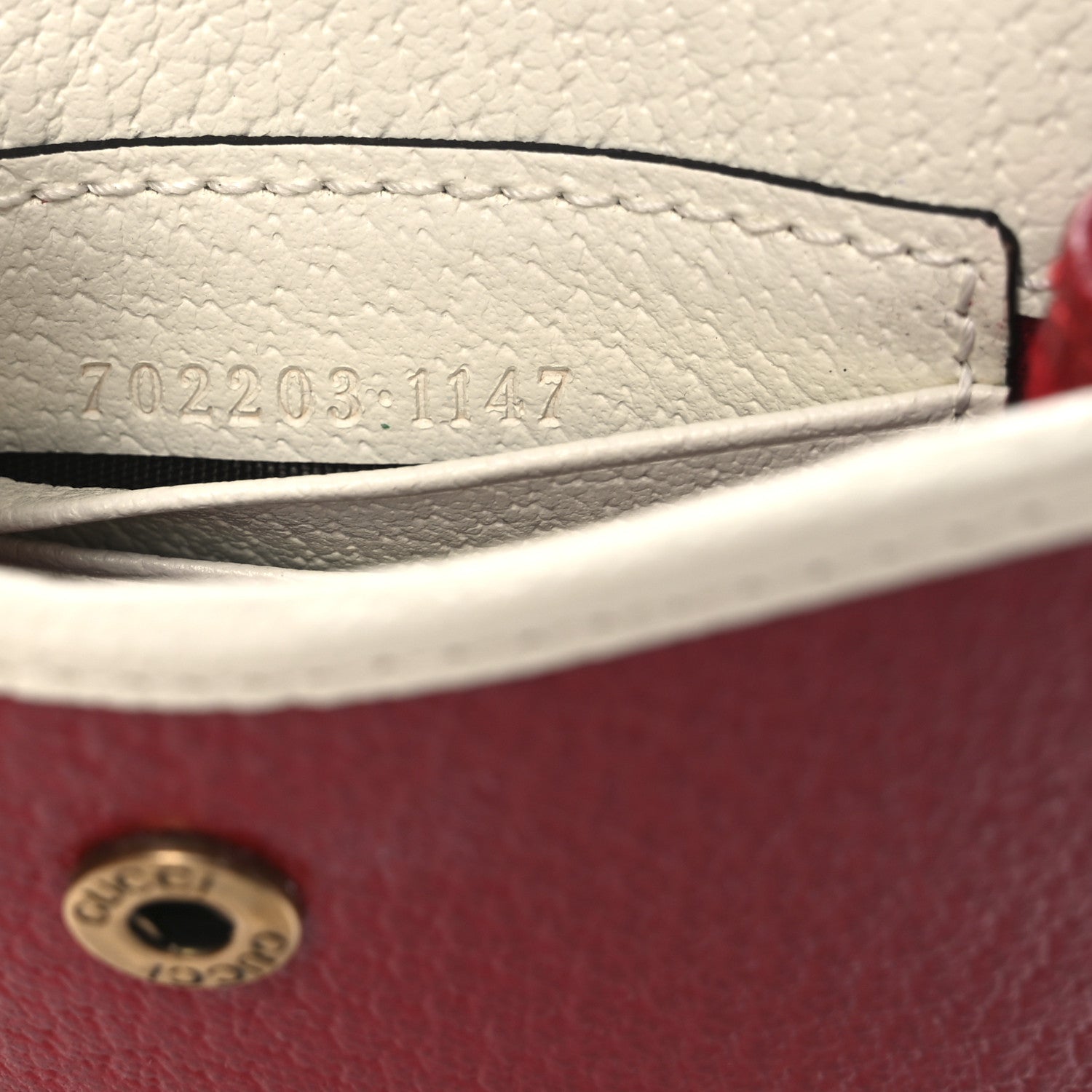 X ADIDAS Textured Dollar Calfskin Trefoil Embossed Phone Crossbody Bag Hibiscus Red Off White
