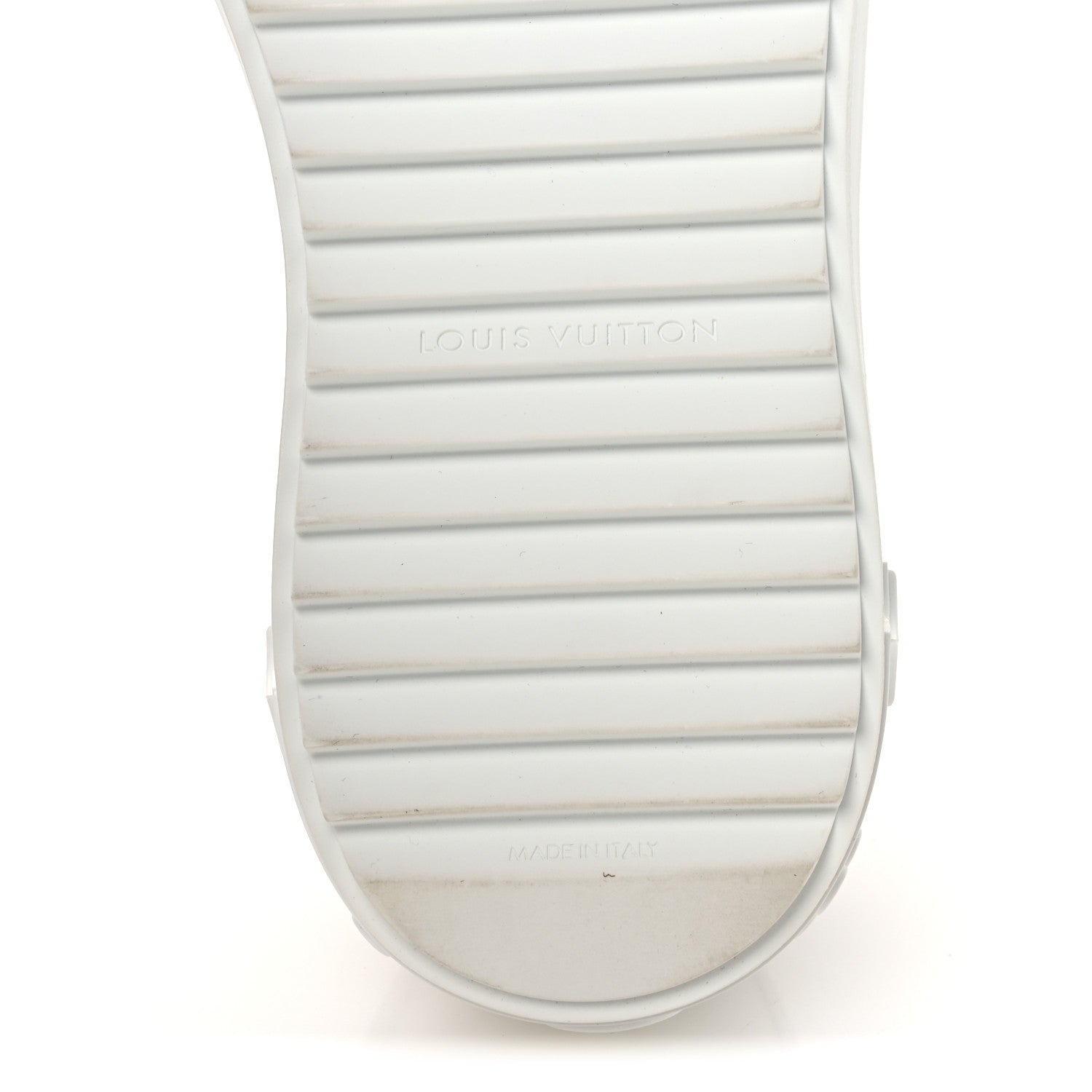 Lambskin Embossed Monogram Time Out Sneakers 39 White Brown