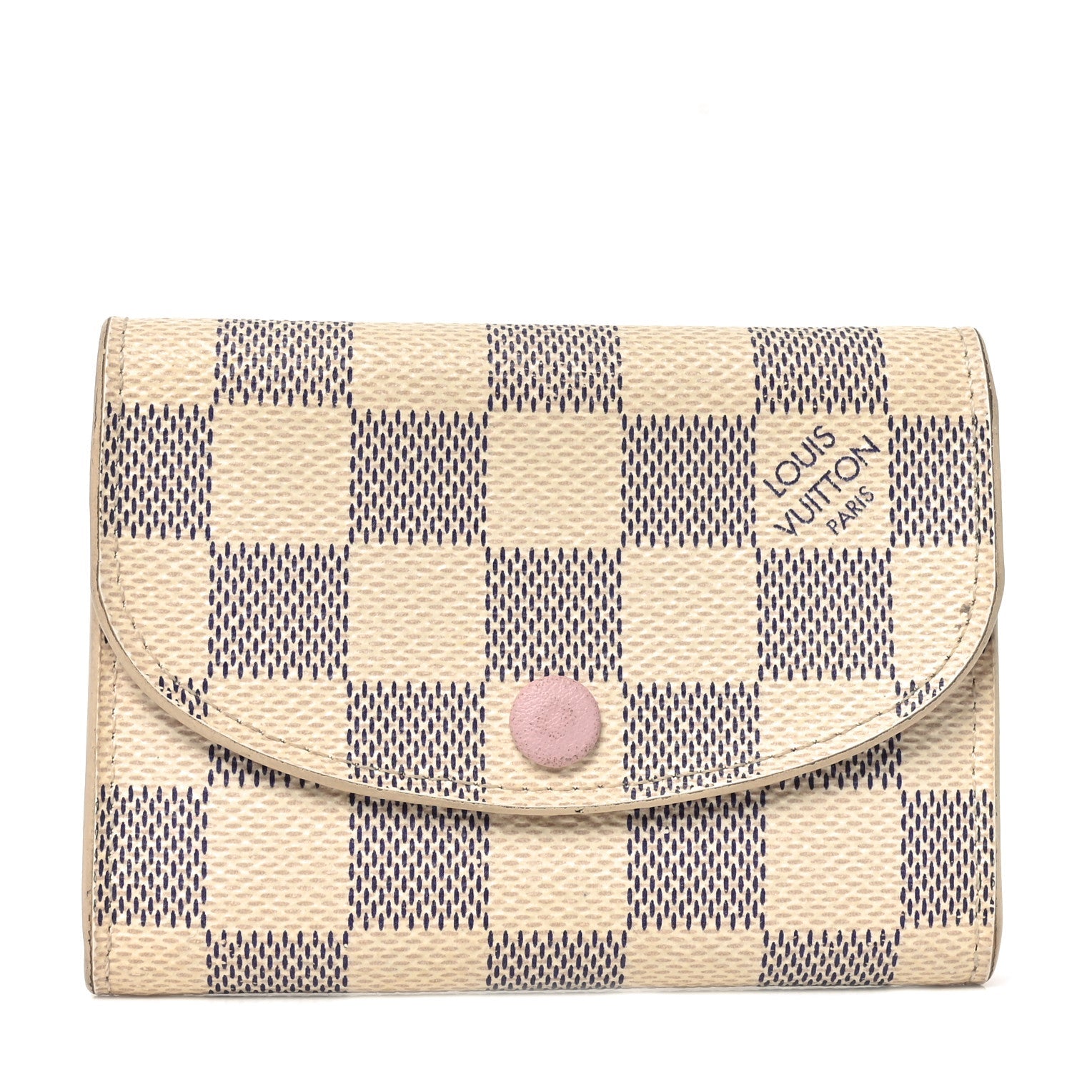 Damier Azur Rosalie Coin Purse Rose Ballerine