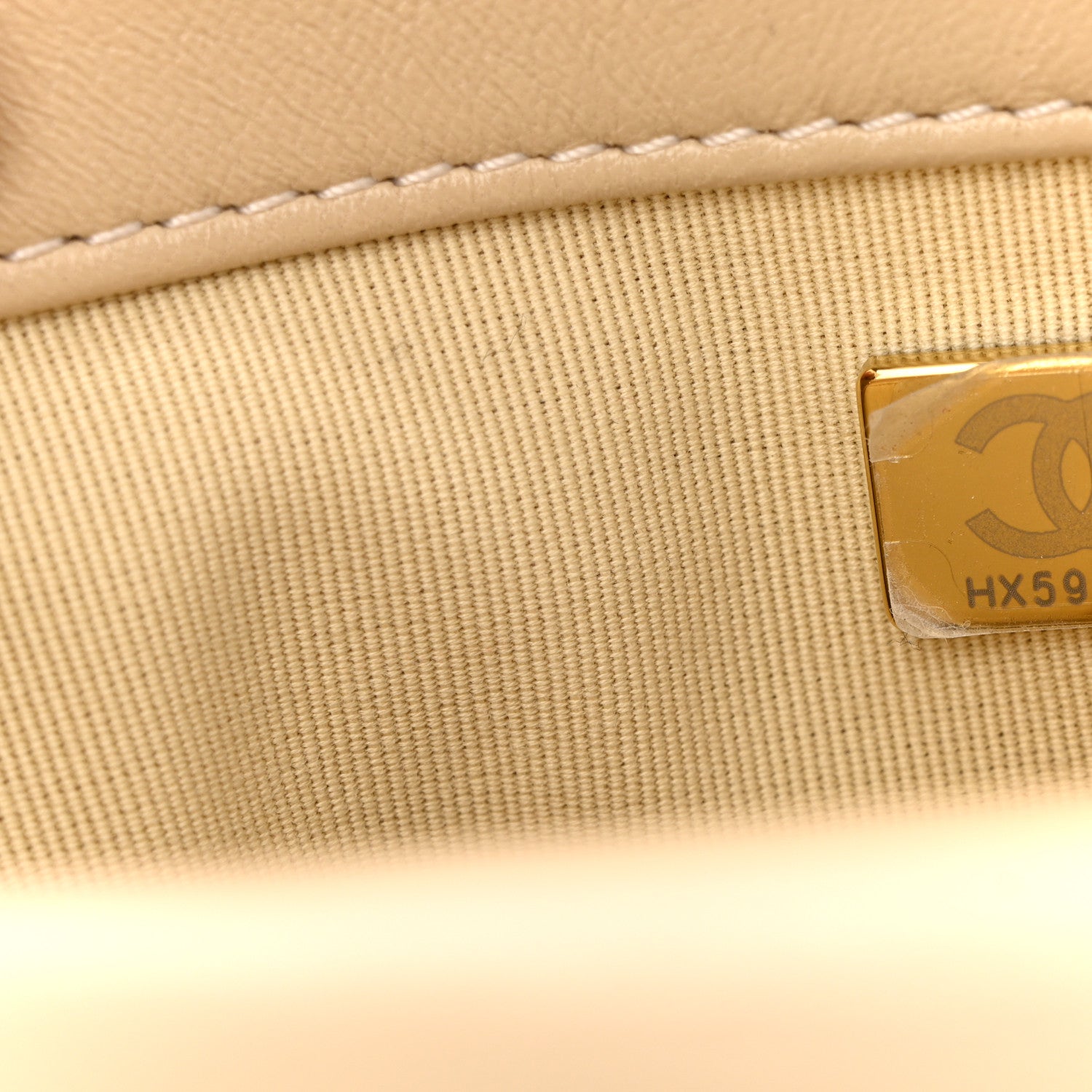Lambskin Quilted Medium Chanel 19 Flap Beige